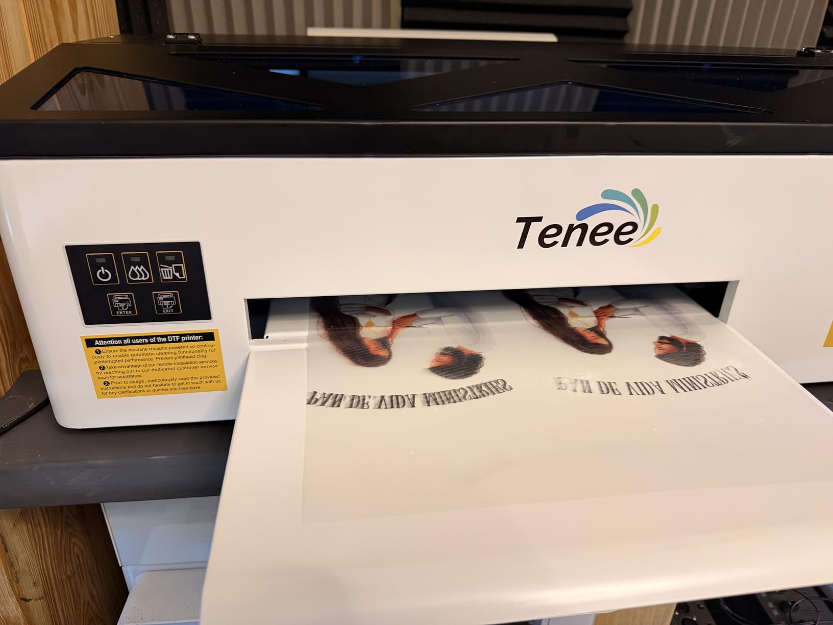 Godora DTF Printer - A3 DTF Transfer Printing Machine, Direct to Film Printer with White Ink Circulation System, DIY Print for Dark and Light Clothing(Includes Oven) customer photo 2