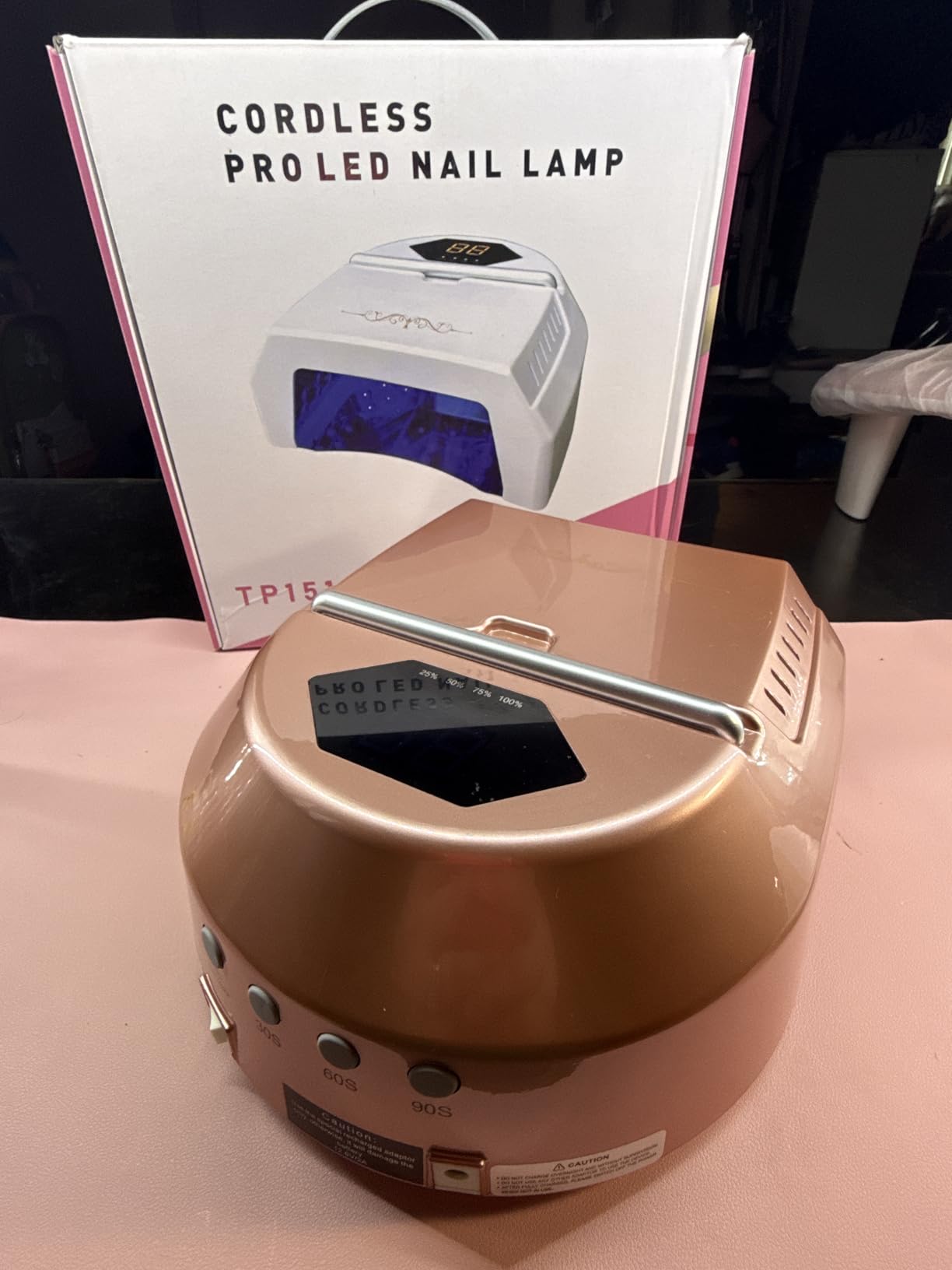 UV LED Nail Lamp Professional, 72W Cordless Nails Lamp with Fan, LED Nail Light for Gel Nails, Nail Dryer with 45 Beads, Perfect for Salon Manicure, Pedicure(Silver) customer photo 1