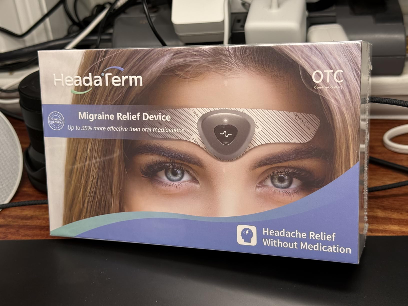 HeadaTerm-2 Migraine Relief Device e-TNS Technology Rechargeable Head Cap Treatment for Migraine and Headache, Drug-Free, Clinically Proven, Fast-Acting customer photo 1