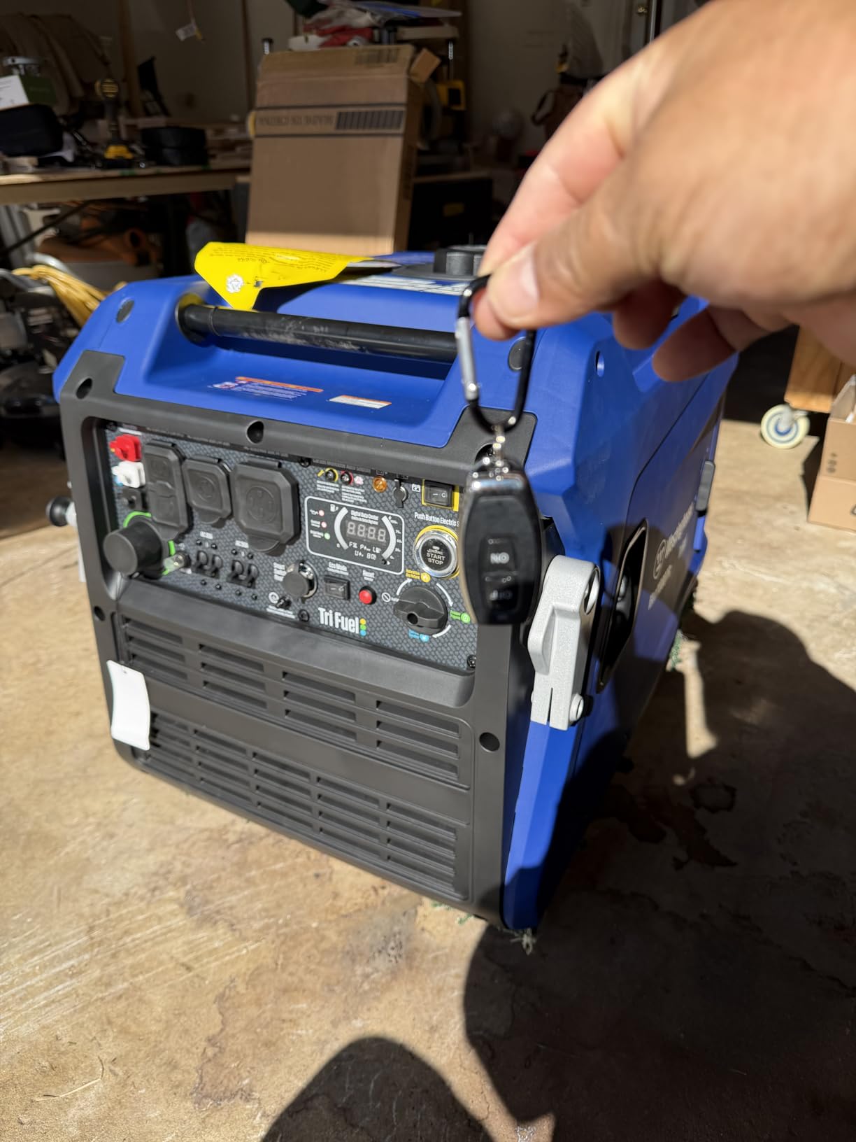 Westinghouse 11000 Peak Watt Tri-Fuel Portable Inverter Generator, Remote Start, Transfer Switch Ready, Gas/Propane/Natural Gas Powered, Low THD, Safe for Electronics, Parallel Capable, CO Sensor customer photo 2