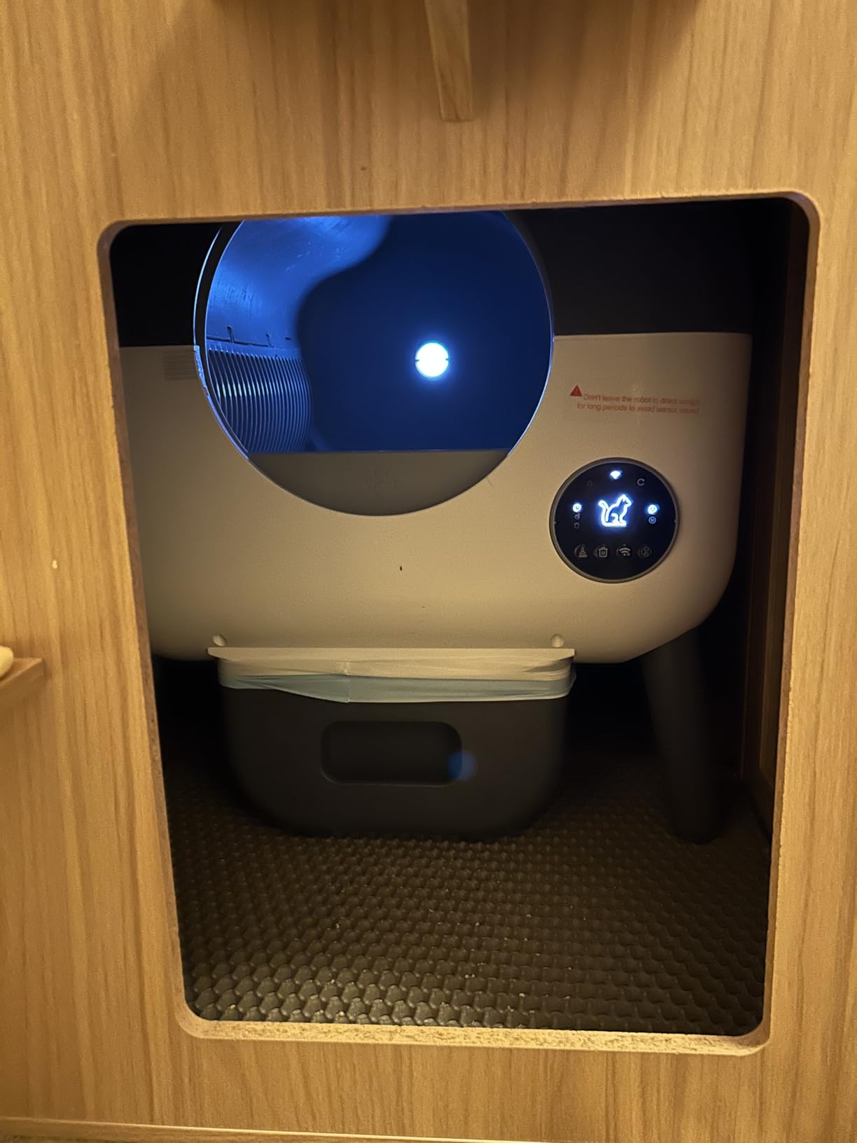 Automatic Self Cleaning Litter Box, MeowWhimsy Extra Large Automatic Cat Litter Box Self Cleaning Robot S7 for Cats, Smart Safety Sensors-App Control-Low Noise, Washable Tray, 40 pcs Trash Bag customer photo 1