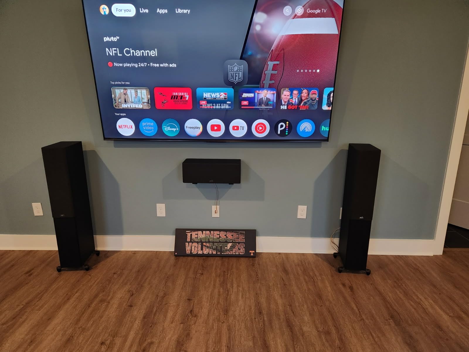 Pyle Adjustable Speaker Wall Mount Brackets - 2 Pack (4 Brackets) Extendable Steel Arms for Center Channel, Small or Large Speakers & Soundbars - 110 lbs Capacity, 6.7-11.8