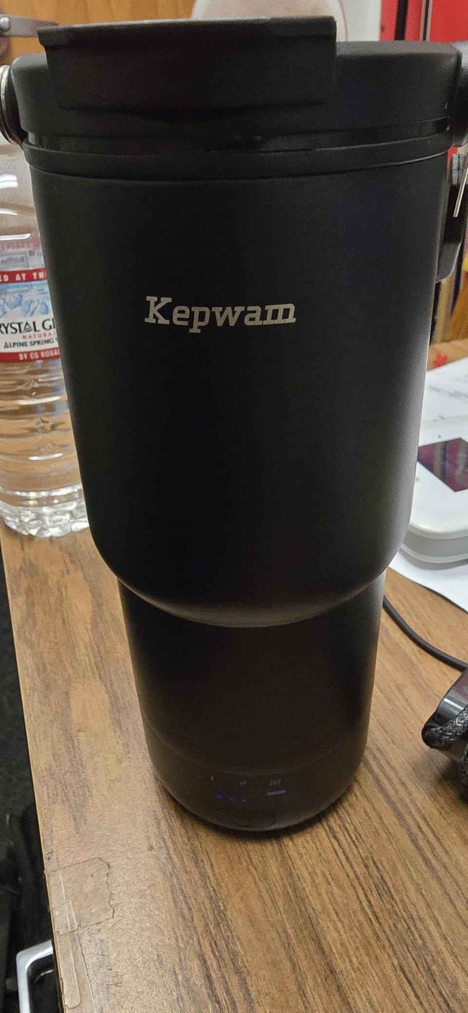 Kepwam Smart Tumbler T3 -20oz Self-Heating Travel Mug Ultra-Long Battery Life, App-Controlled Heated Coffee Mug, Stainless Steel Tumbler, Coffee Warmer Mug for Outdoor Fits Car Cup Holders customer photo 2