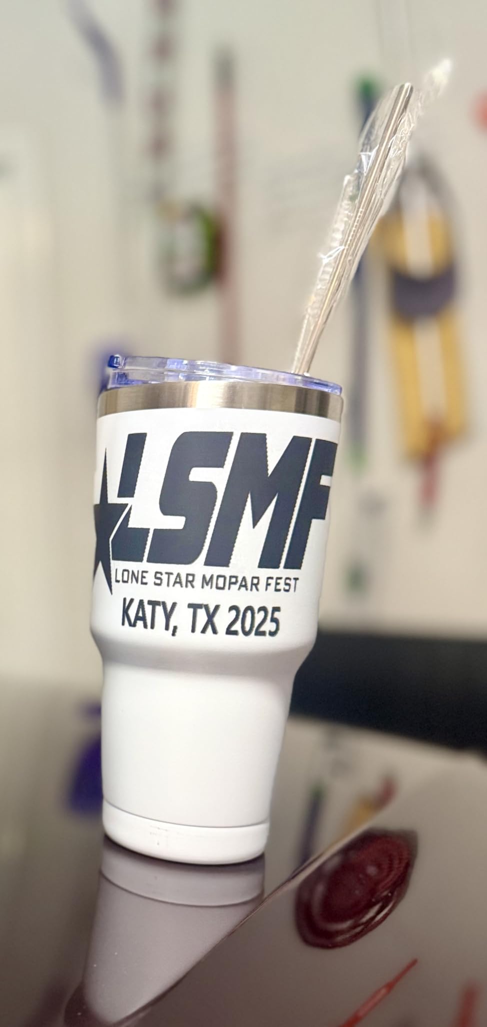 YOUKE OLA 12 Pack Insulated Tumbler Powder Coated Stainless Steel Double Wall Vacuum Travel Coffee Tumbler Cup with Lid and Straw for Laser Engrave DIY Gift 30oz White customer photo 1