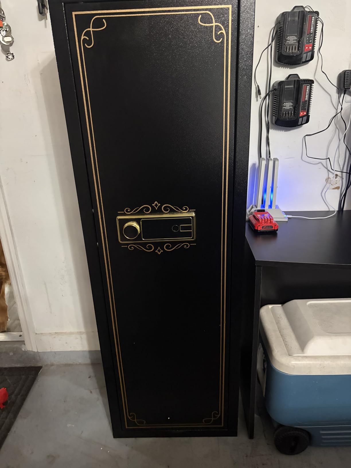 Karini 12-15 Biometric Gun Safe for Rifles and Pistols Fingerprint Rifle Safes for Home Large Gun Cabinet for Rifle with Optics or Shotguns Clearance Gun Safe Long Gun Locker with Removable Shelf customer photo 1