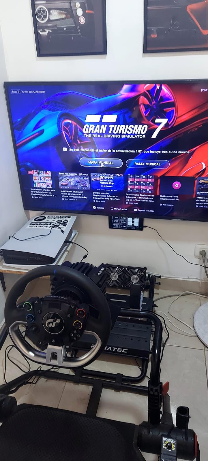 Fanatec Officially Licensed Gran Turismo DD Pro PlayStation Sim Racing Steering Wheel, Base and Pedals - Polyphony Digital Wheel, 5 Nm FluxBarrier Direct Drive, 2-Pedal Set for PC, PS5, PS4 customer photo 1