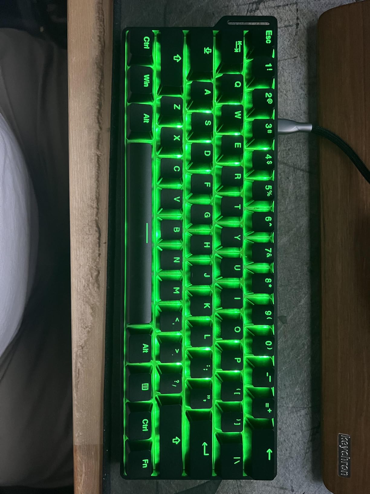 DAREU EK60 HE Rapid Trigger Gaming Keyboard Wired, 0.01mm RT Accuracy Adjustable, Hall Effect Magnetic Switch Hot Swappable, SOCD, 8000Hz Polling, RGB Backlit, 60% Compact Design for Laptop/PC customer photo 1