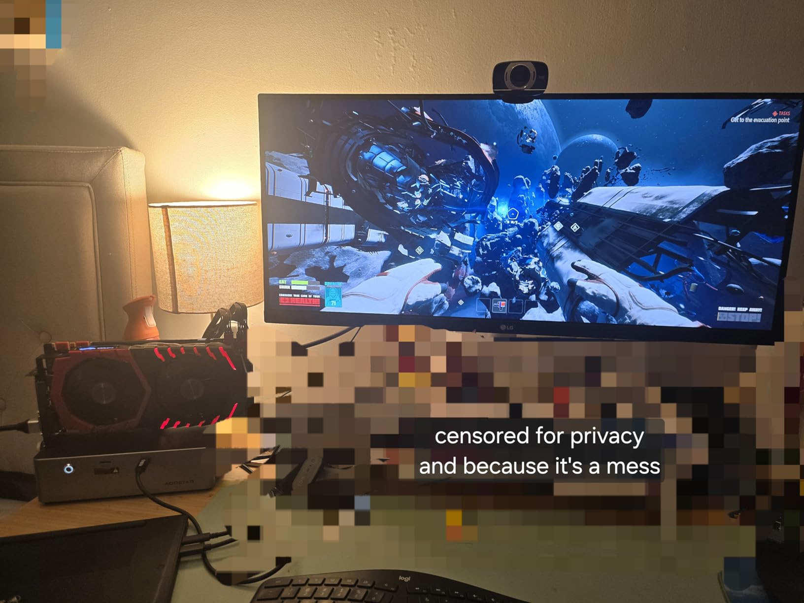 AOOSTAR AG02 External GPU Dock Station with USB4+OCULINK Ports and 800W PSU,EGPU Suitable for Graphics Cards Under 600W Power,eGPU Enclosure for RTX 4090, AMD RX 7900 XTX etc customer photo 2