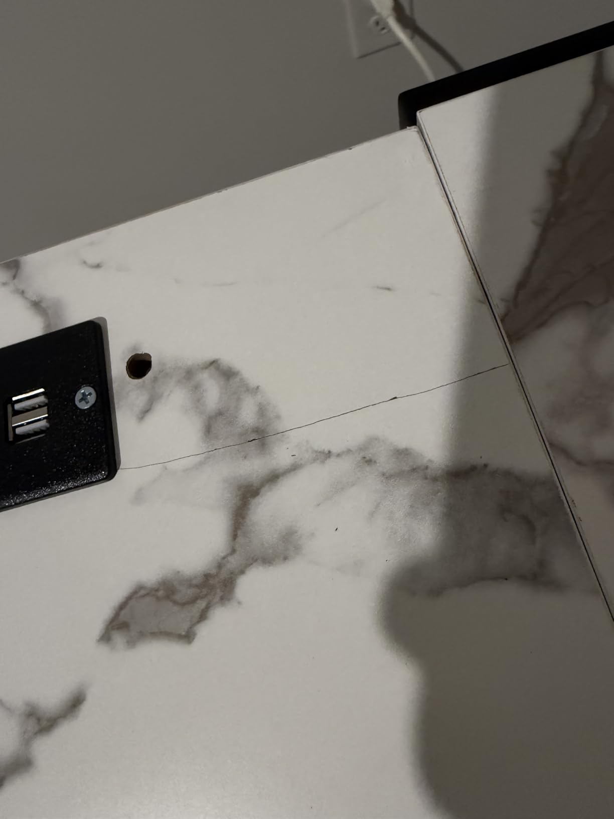 Pamray 64 Inch L Shaped Gaming Desk with Power Outlets and Led Lights, Large Corner Computer Desk with Monitor Stand and Pegboard, PC Table for Home Office and Bedroom Black customer photo 1