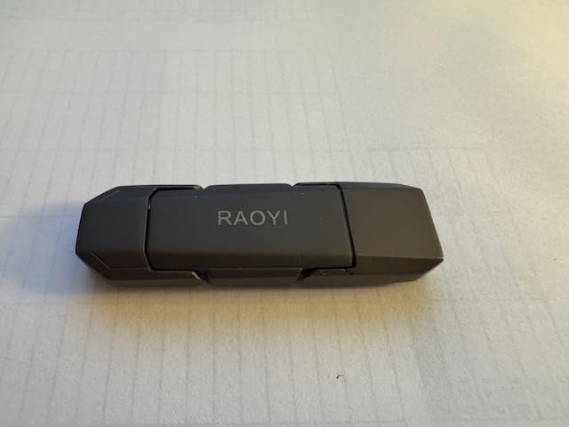 RAOYI 256GB USB C External SSD, 2-in-1 Solid State Drive Up to 450MB/s Dual USB 3.2 + Type-C Thumb Drive Portable SSD Drive for iPhone 15/16/17, Android, Tablet, PC and PS4 customer photo 1