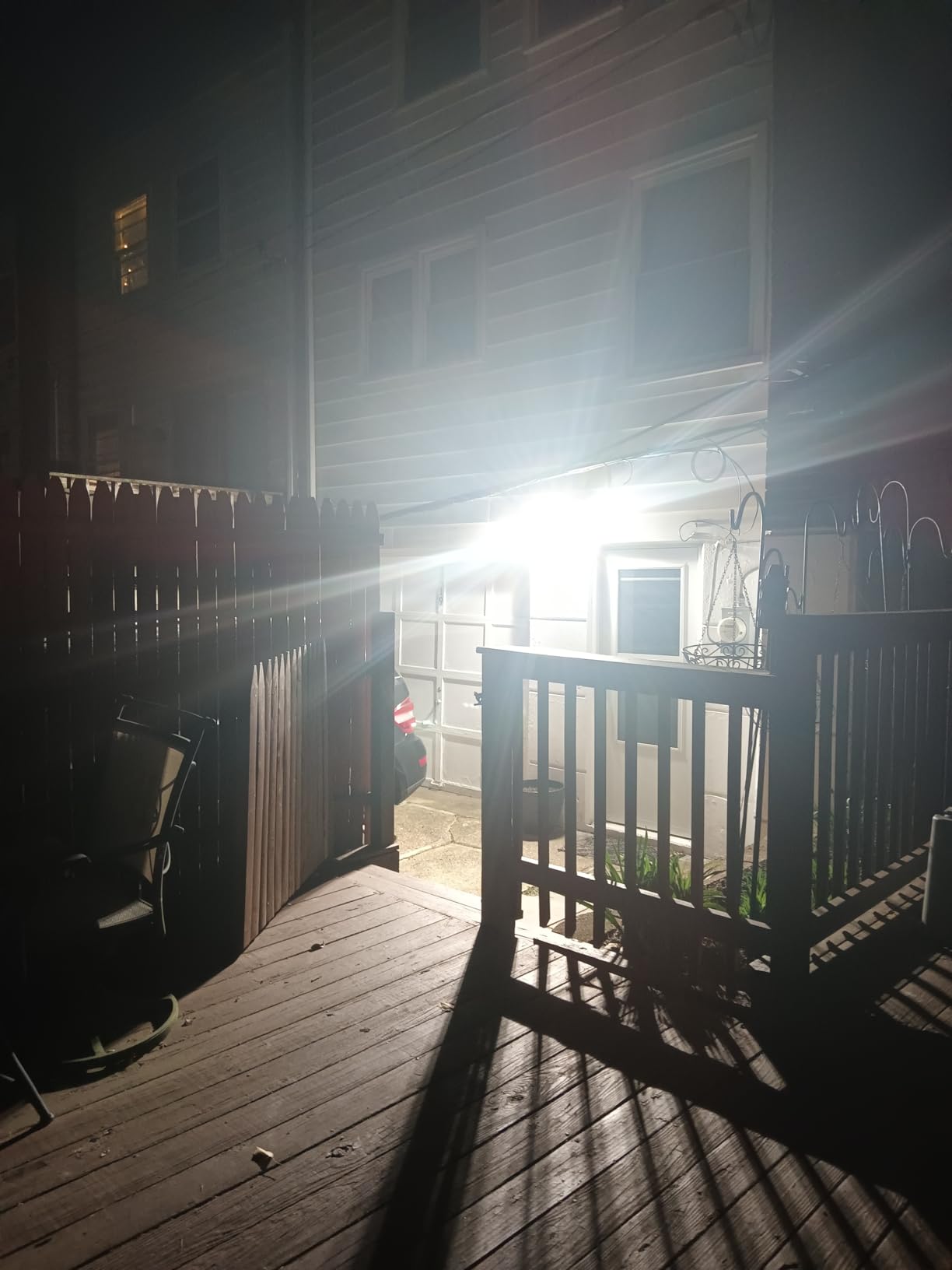 Philips 72W 7400LM LED Security Lights w/PIR Motion Sensor Outdoor, 5000K Daylight Dusk to Dawn Aluminum Flood Light, 3 Adjustable Heads, Waterproof for Garage, Yard, Porch customer photo 2