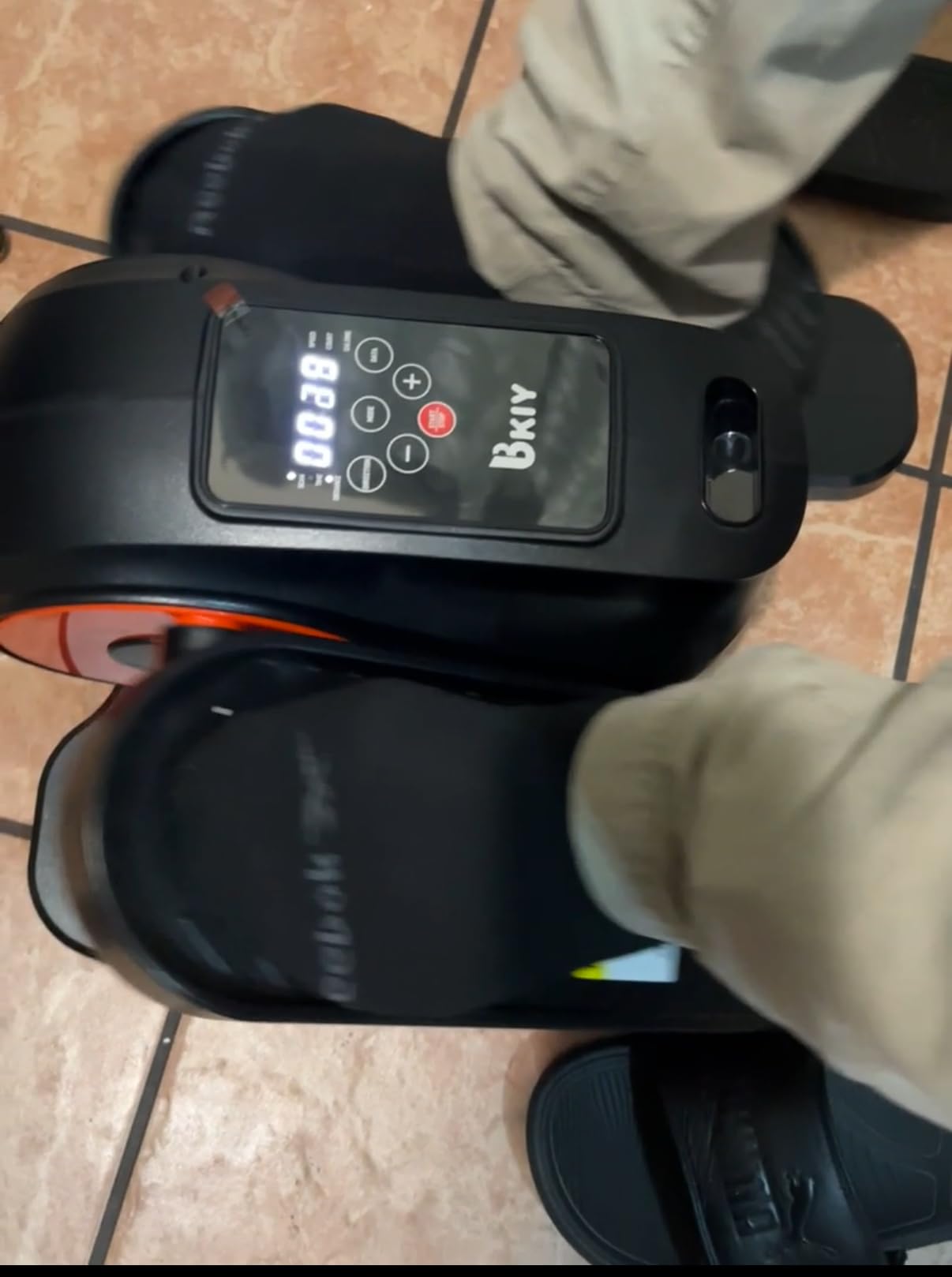 Under Desk Elliptical Machine, Electric Under-Desk Elliptical for Seniors - Mini Elliptical Exercise Equipment for Home with 12-Speed Touch Screen, Remote Control & Reversible Motion customer photo 1