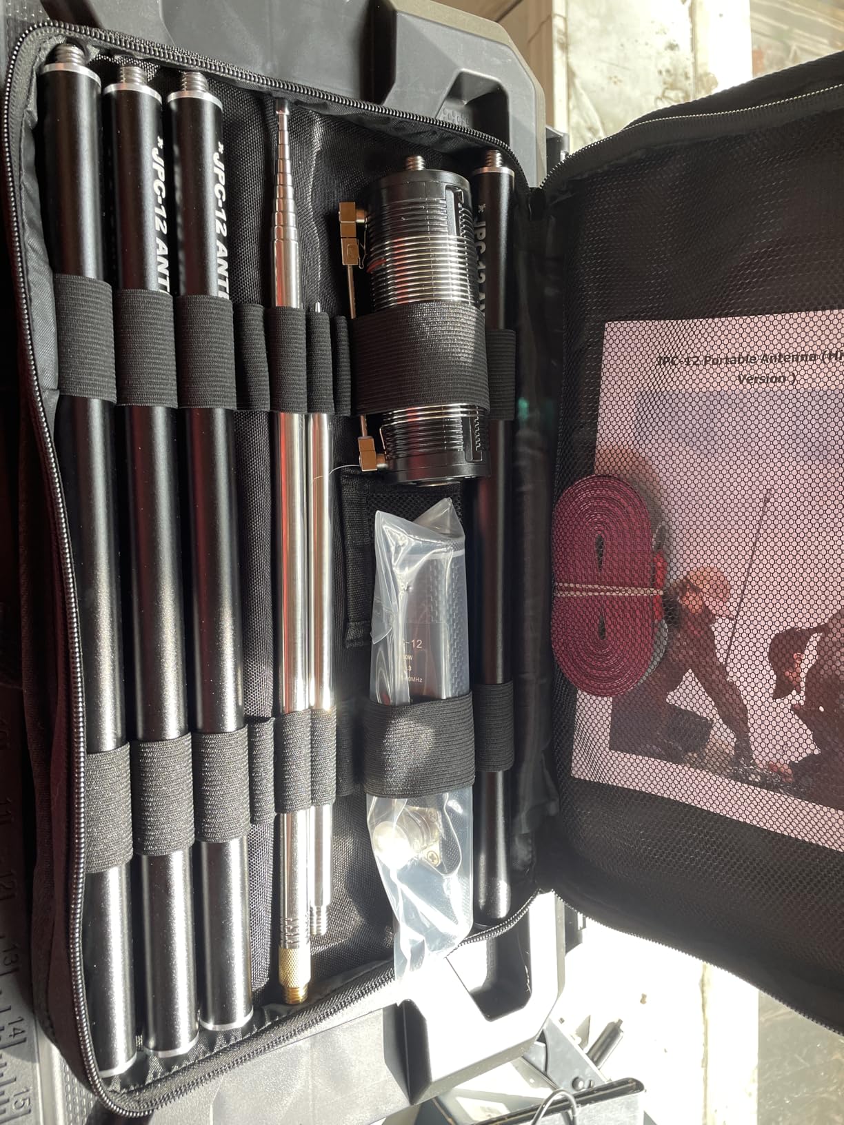 JPC-12 Portable HF Antenna,7MHz-50MHz Full Band HF Vertical Antenna, 40m-6m 8 Bands, with Sliding Adjuster, Suitable for Amateur Radio and Outdoor Use (4.1 Meters) customer photo 2