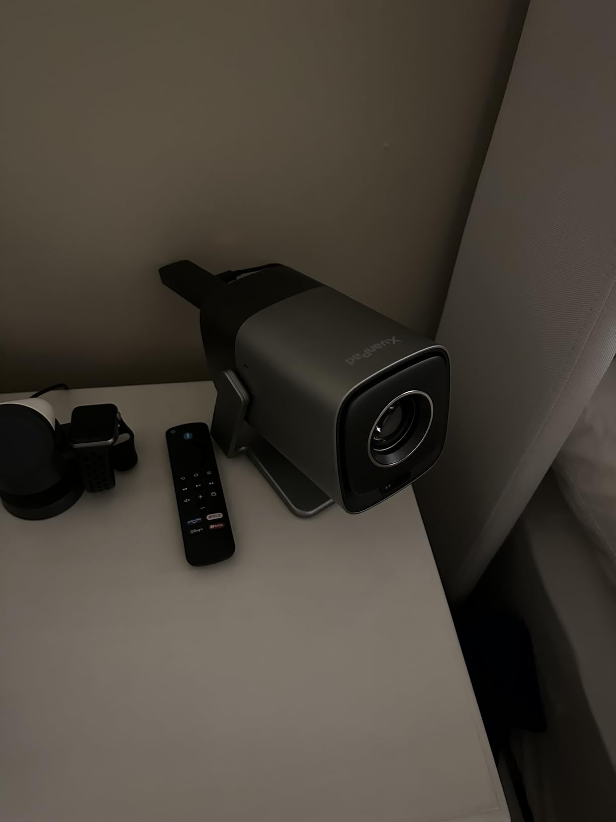 XuanPad Smart Mini Projector with WiFi and Bluetooth Netflix Compatible customer photo 1