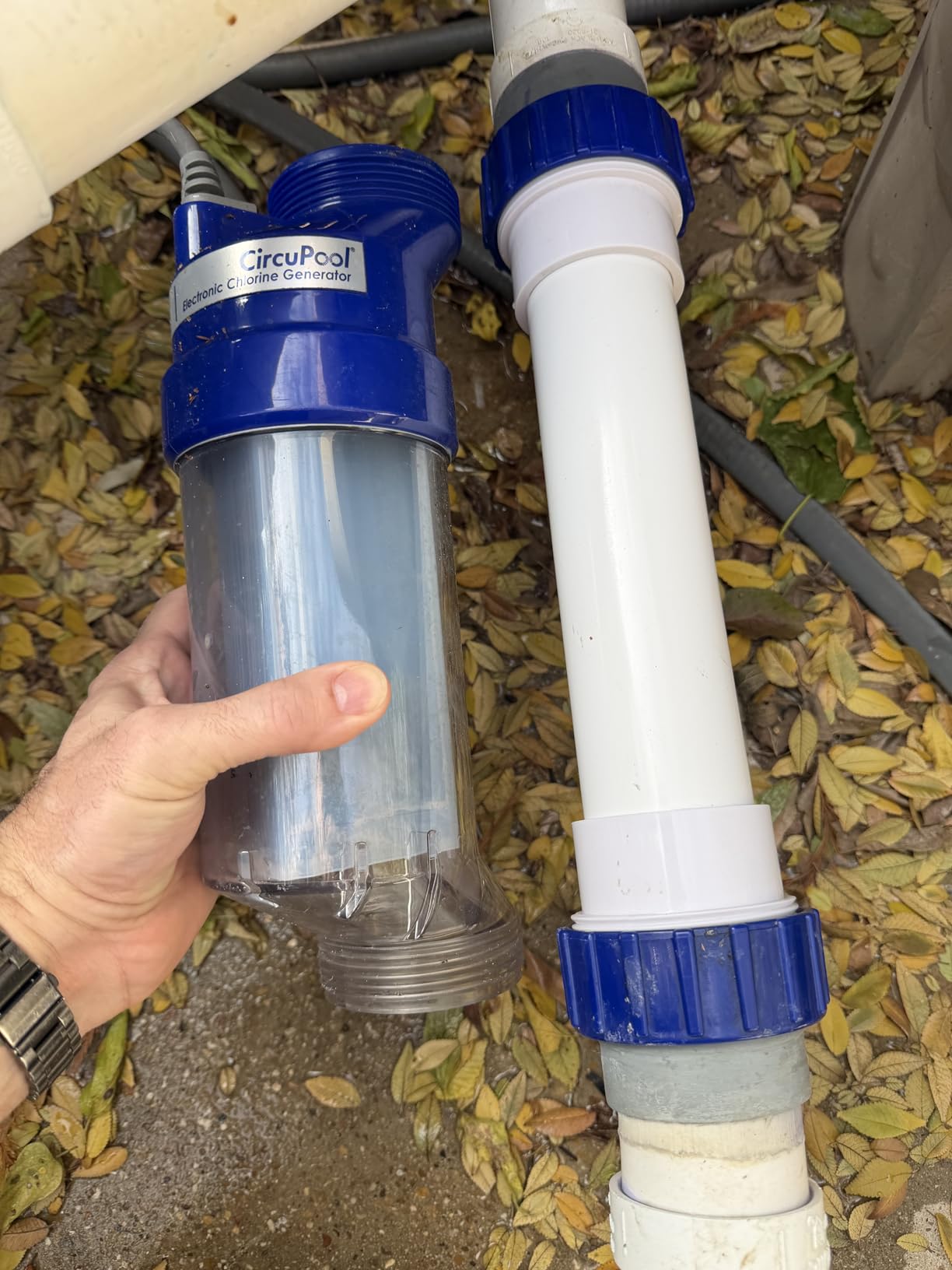 Salt Chlorine Generator - for Above Ground Pools up to 15,000 Gallons, Intelligent Saltwater Pool System with Auto Chlorine Calculation, Salt Level Detection & Smart Salt Addition Guidance customer photo 1