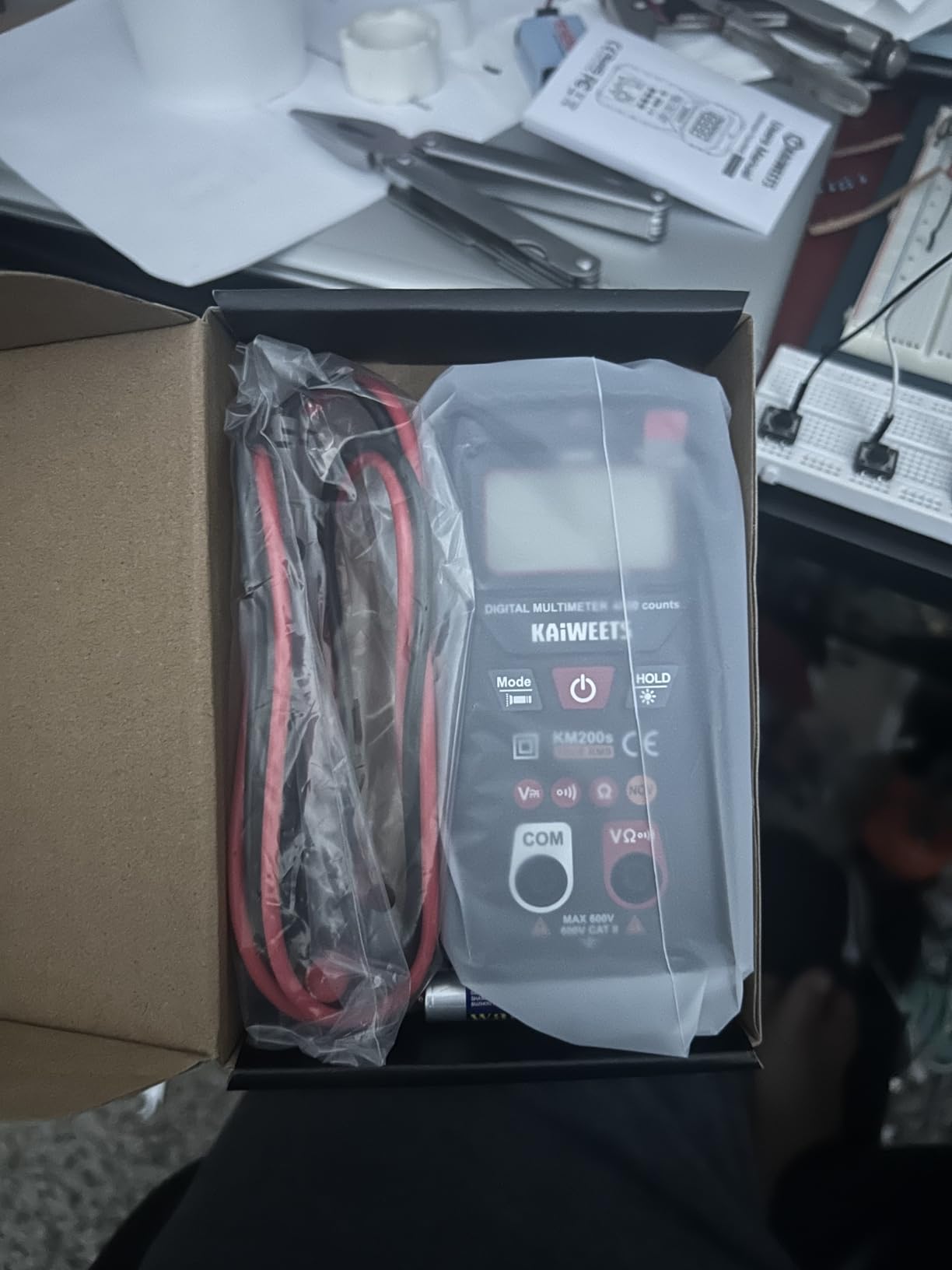 KAIWEETS KM200s Smart Digital Multimeter True RMS, 4000 Counts, Auto Ranging Voltmeter, NCV Non-Contact Voltage Detector, Measure AC/DC Voltage, Resistance, Diode, Continuity customer photo 2