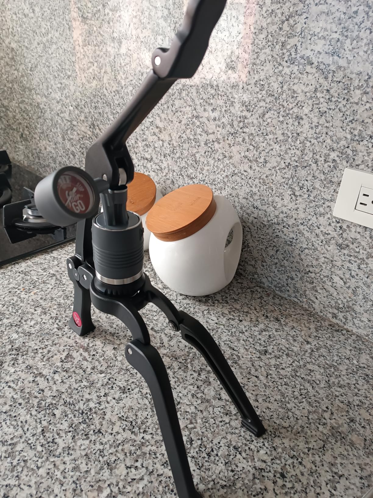 Flair 2GO: Portable, Collapsible Lever Espresso Machine for 9BAR Espresso Anywhere (Grounds Model) customer photo 1