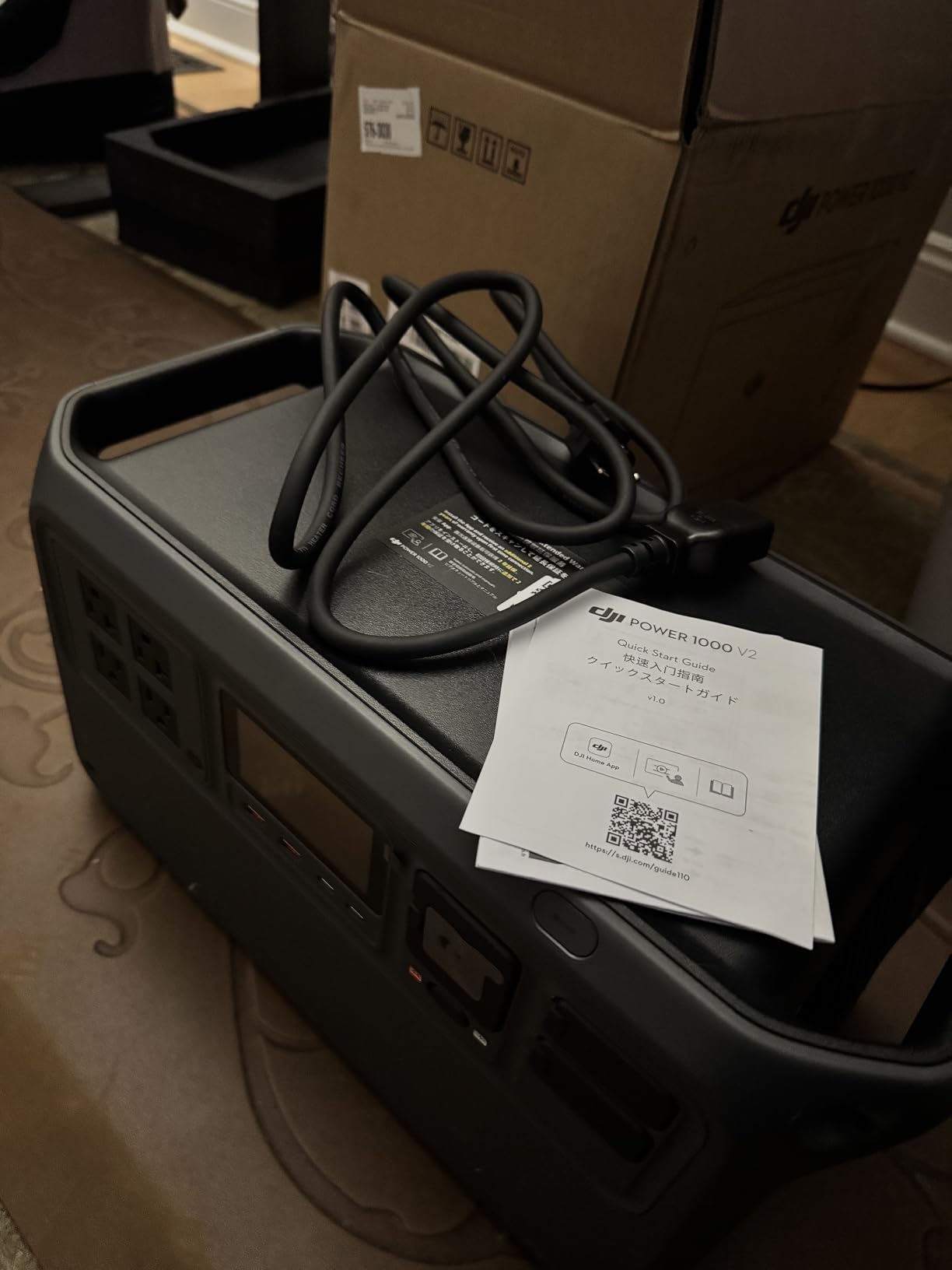 DJI Power 1000 V2 Portable Power Station, 1024Wh LFP Battery, Compact Size, 2600W Stable Output, 0-80% Recharge in 37 Mins, Electric Generator for Home, Camping, RVs, Off-Grid customer photo 1