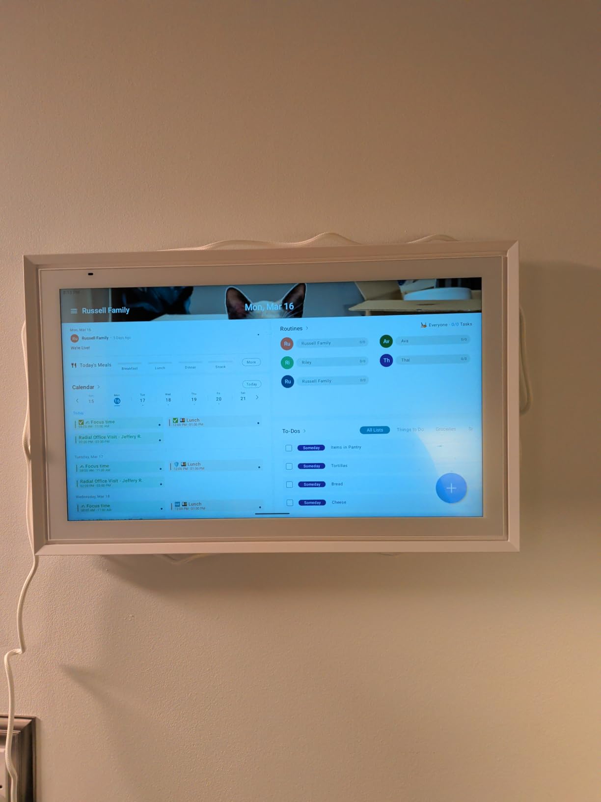 Apolosign 15.6-inch Digital Calendar Smart Wall Display, Touchscreen with Google Play Apps customer photo 1