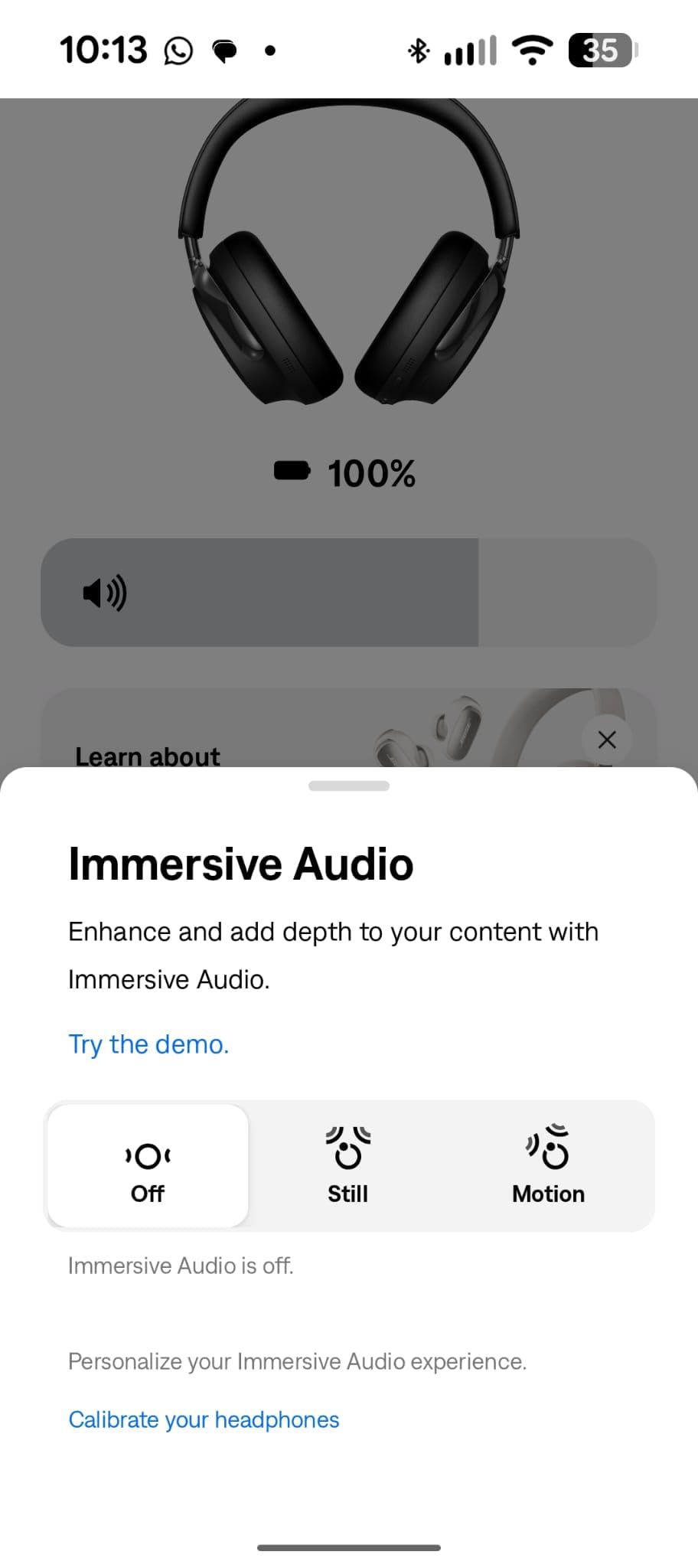 Bose QuietComfort Ultra Bluetooth Headphones (2nd Gen), Wireless Headphones with Spatial Audio, Over Ear Noise Cancelling with Mic, Up to 30 Hours of Play time, Black customer photo 2