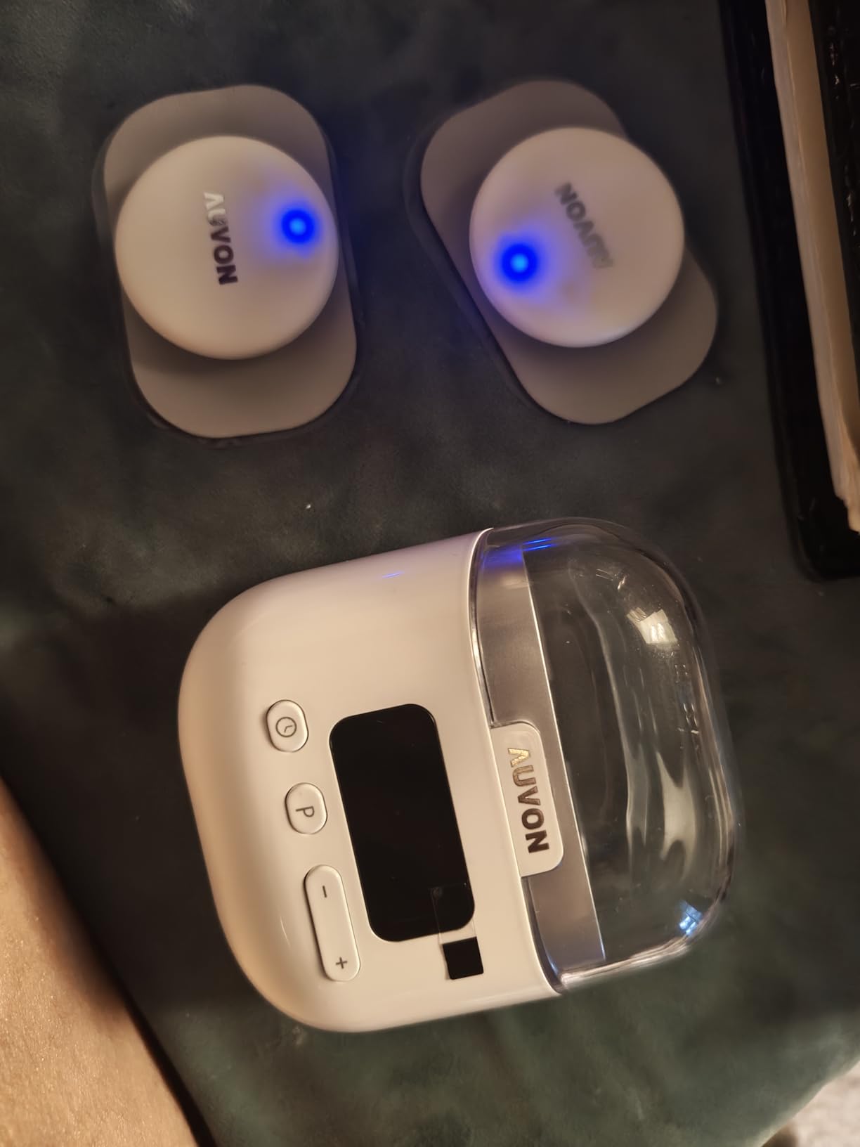 AUVON Wireless 24 Modes TENS Unit Muscle Stimulator for Pain Relief, Smart Rechargeable TENS Machine with Dual Size 6 TENS Pads for Physical Therapy, Pocket-Size TENS Device for Shoulder & Back Pain customer photo 2