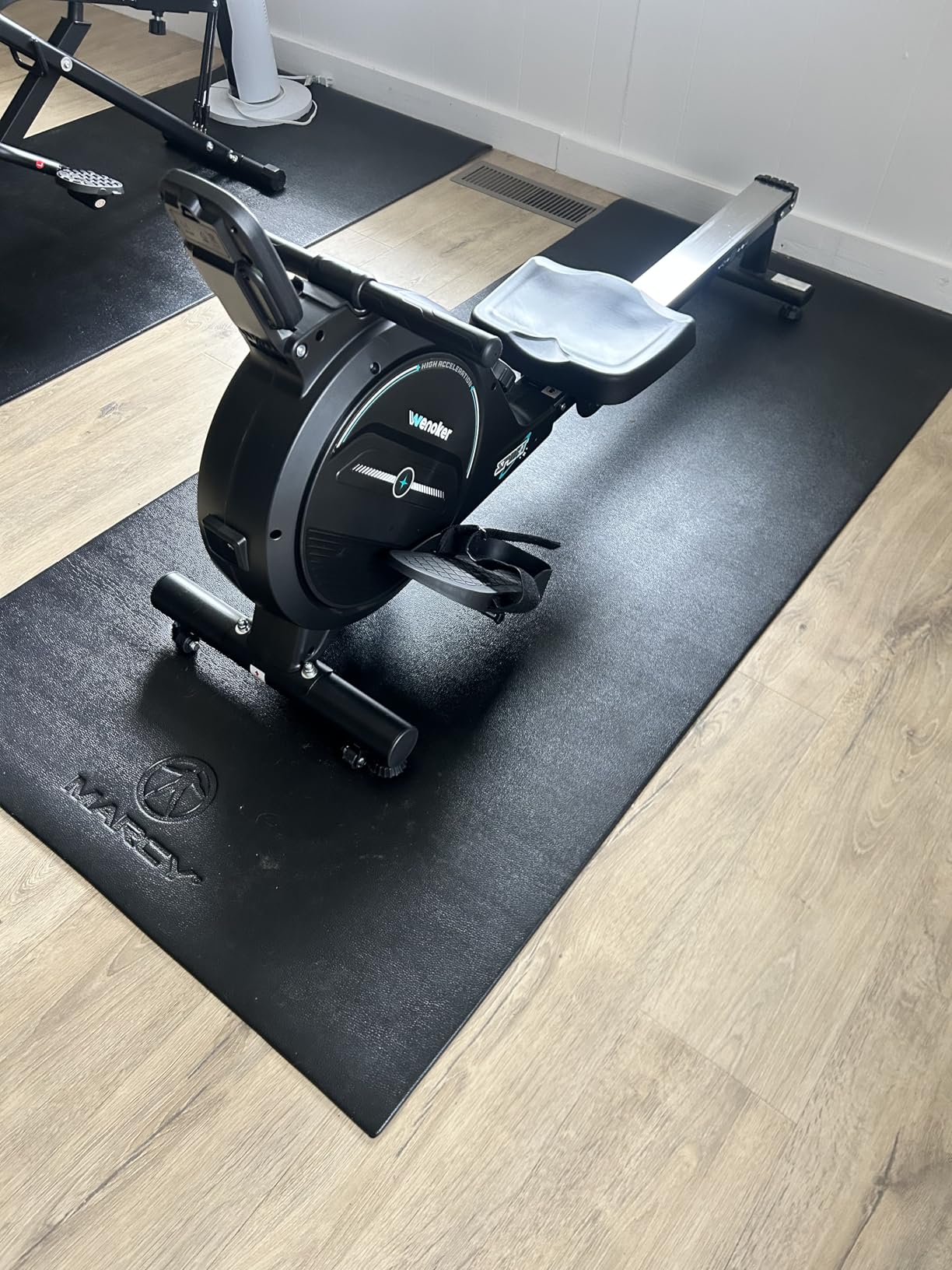 Rowing Machine,Wenoker Magnetic Rower Machine for Home,App Supported 350 LB Weight Capacity, Smooth Whisper Quiet with LCD Monitor Tablet Holder & Comfortable Seat Cushion, Compact and Saves Space customer photo 2