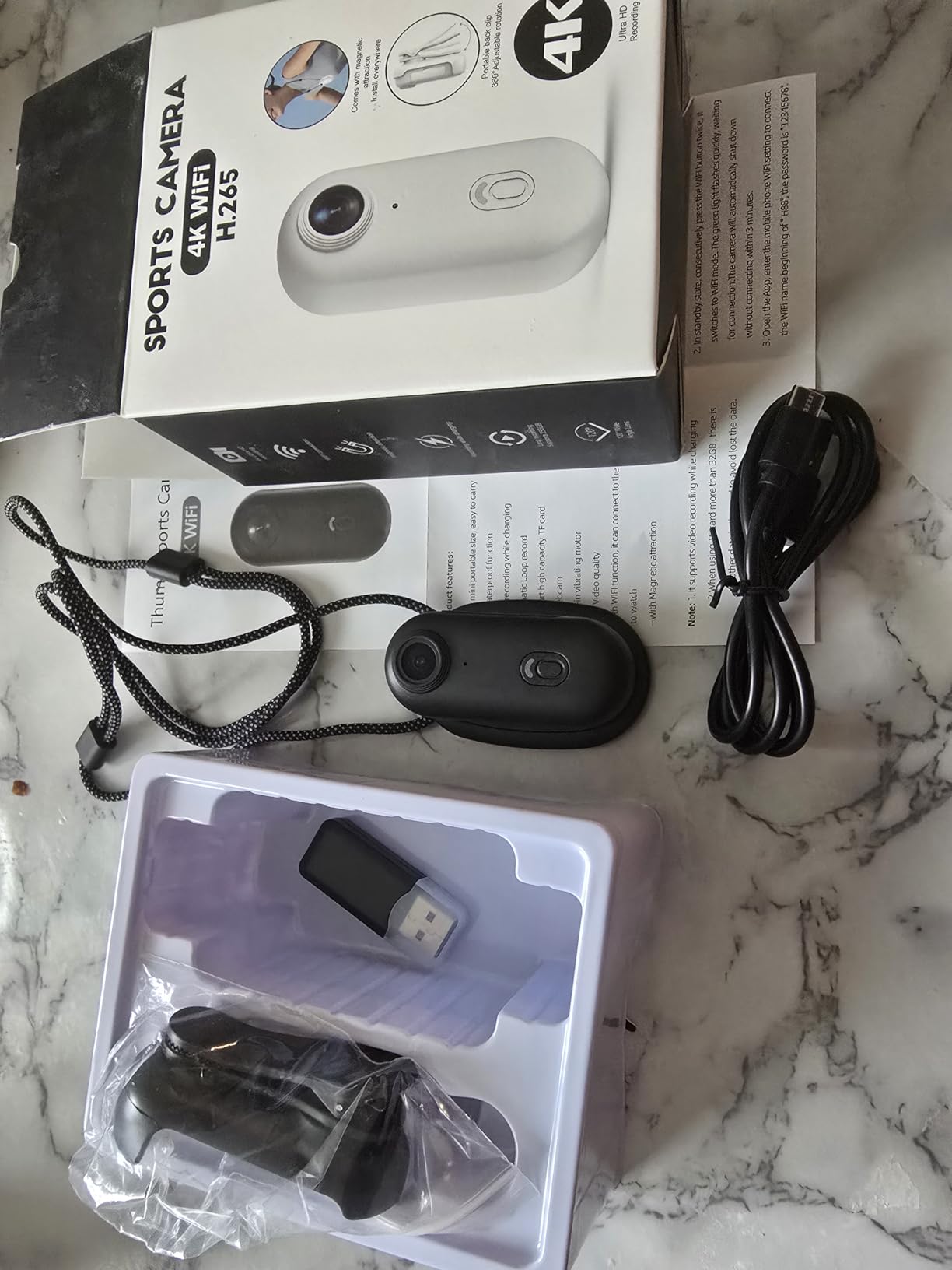 4K Body Camera, WiFi Action Camera with 128GB Card, Hands-Free POV Cameras, Mini Body Cam with Magnetic Clip, Wearable Small Body Camera, Portable Camcorder for Working, Vlogging, Fishing, Travel customer photo 1