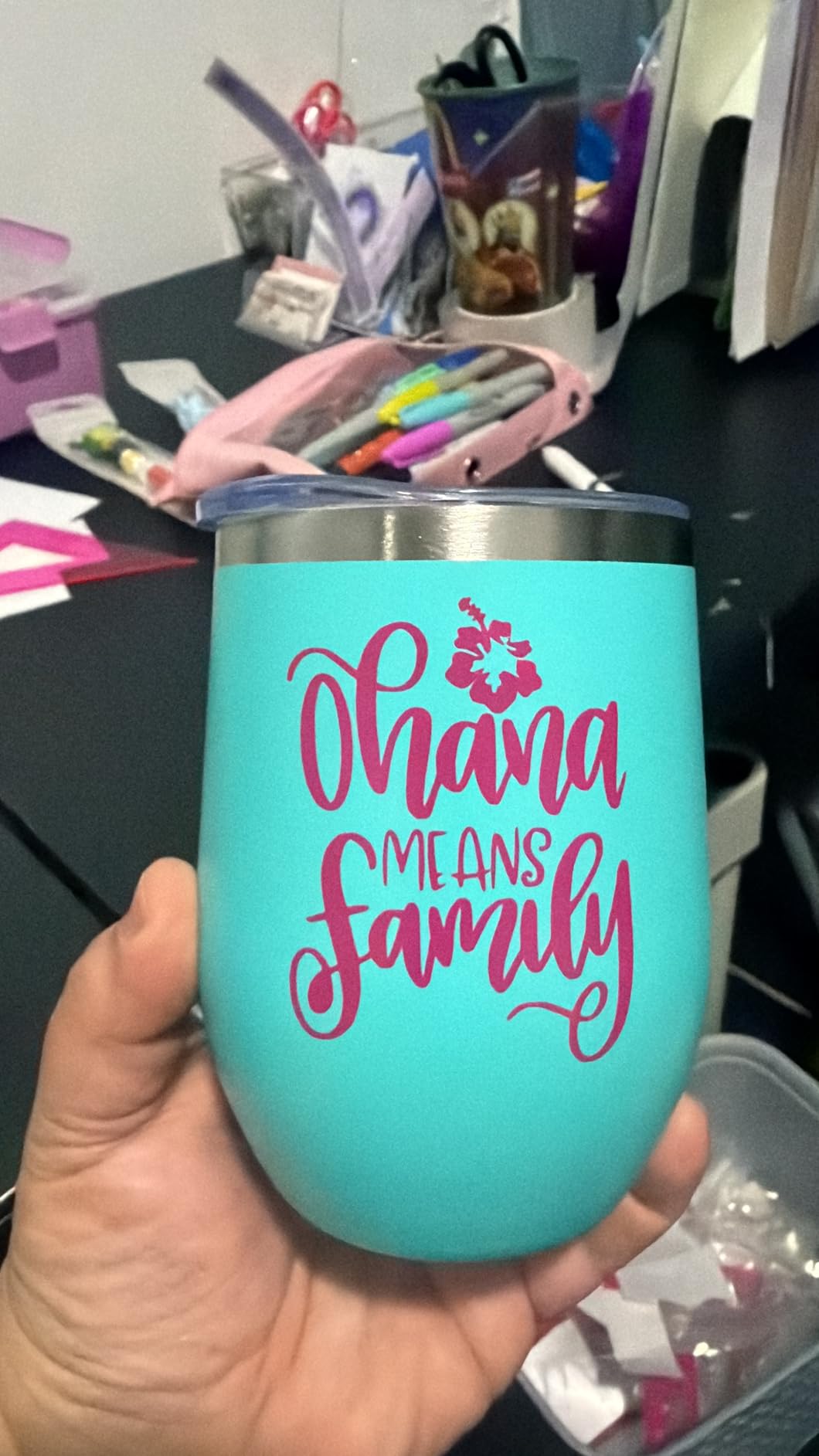 18 Pack Stainless Steel Wine Tumbler with lid, 12oz Insulated Powder Coated Wine Tumbler Stemless Double Wall Vacuum Wine Glass Coffee Tumbler Bulk Laser Engrave, DIY Gift, 18 Colors customer photo 1