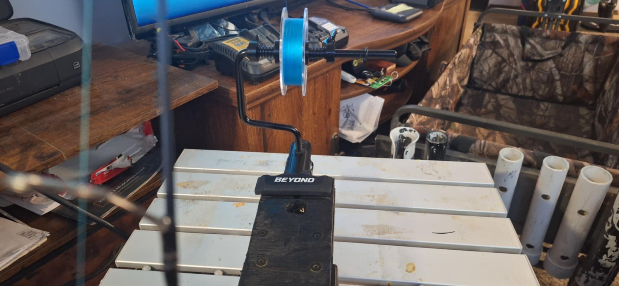 Beyond Braid EZ Fishing Line Spooler - Portable Table Mounted Reel Spooler for Spinning & Baitcasting Reels - Adjustable to Fit Multiple Size Spools customer photo 2