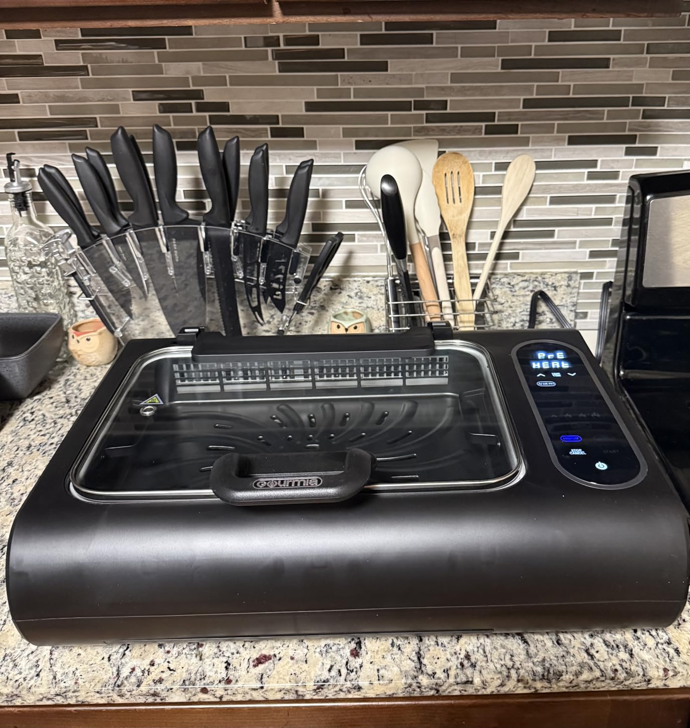 Gourmia Smokeless Indoor Grill - Air Fryer Combo with Smoke Extractor customer photo 2