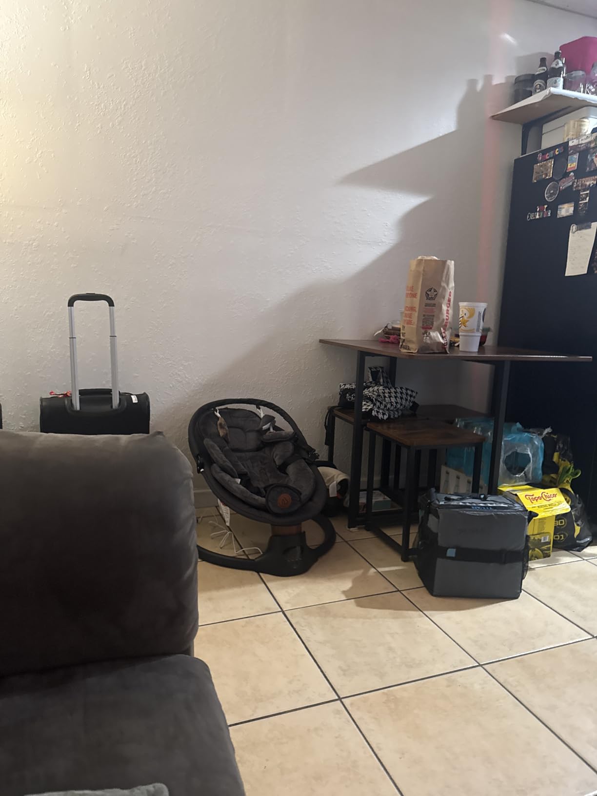 Baby Swings for Infants, FasonBaby Electric Baby Swing with Music Speaker, 5 Speeds, Remote Control and Bluetooth - Portable Infant Swing for Indoor and Outdoor (Beige) customer photo 2