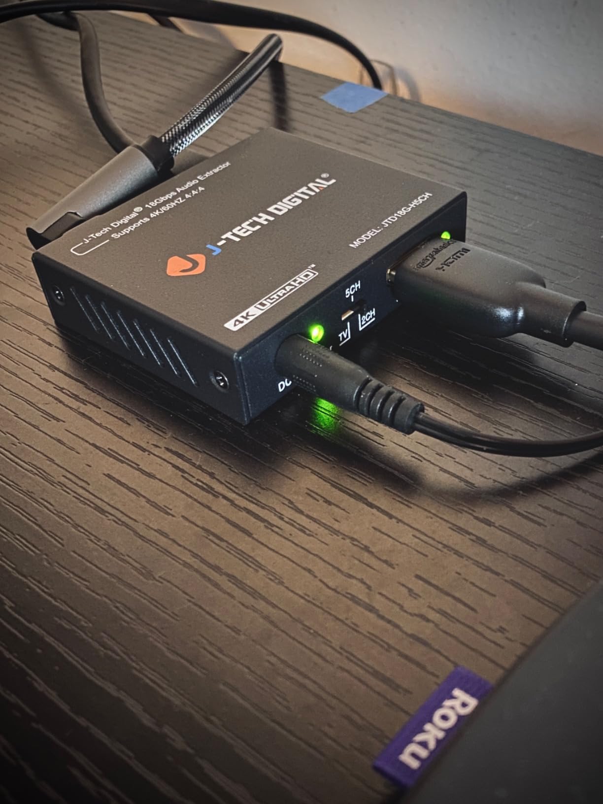 J-Tech Digital 8K HDMI Audio Extractor with eARC ARC 8K 60Hz 4K 120Hz, HDMI to Optical L/R Converter Adapter, HDCP 2.3 HDR CEC EDID [JTECH-8KAE] customer photo 1