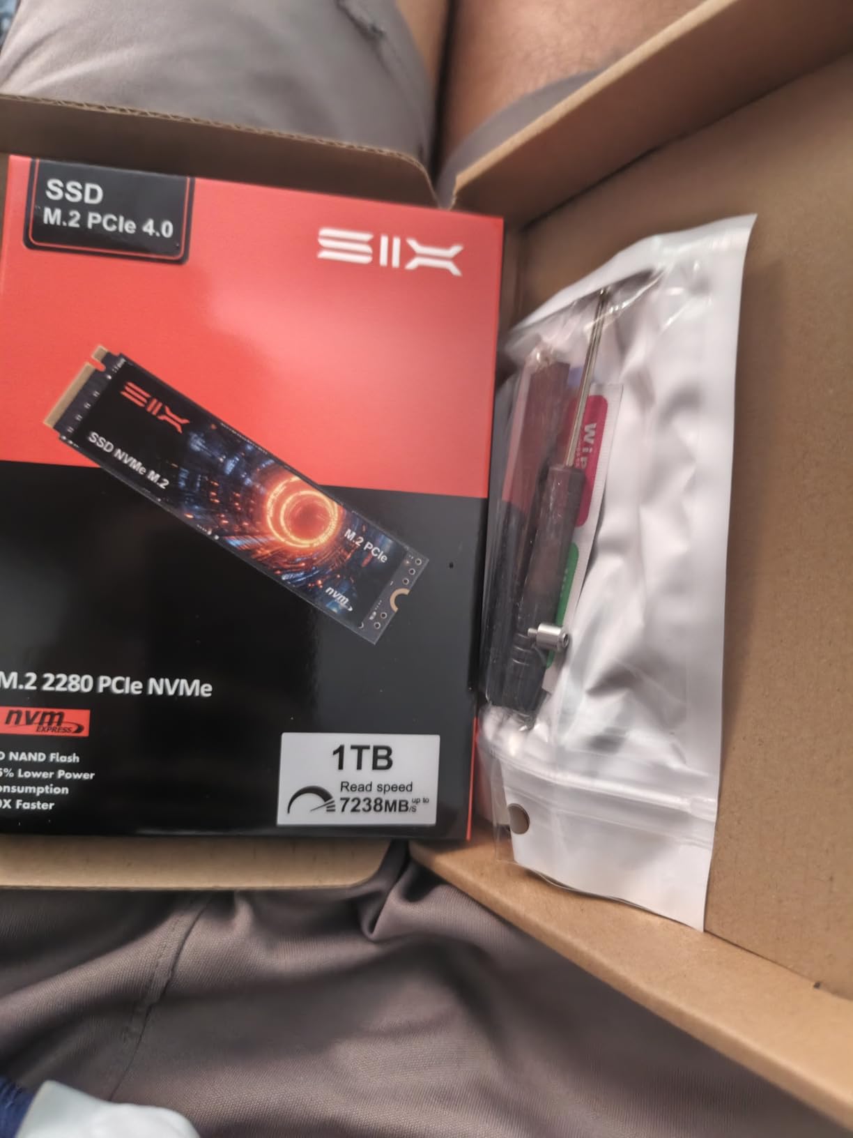 SIX NVME M.2 SSD PCIe 4.0-1TB m.2 2280 ssd, Read UP to 7350MB/s 1TB for Gaming PS5 Memory Storage Expansion with Heatsink, Internal Solid State Hard Drive PCIe gen 4x4 Nvme for Laptop Desktop pc customer photo 1