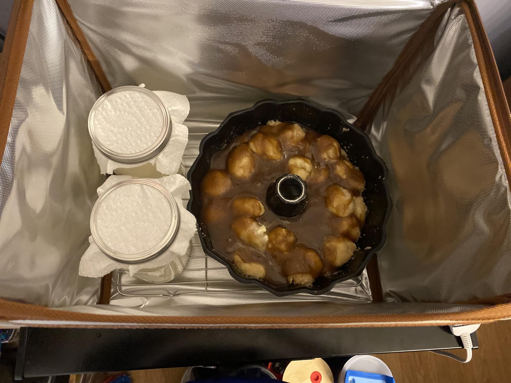 Folding Bread Proofing Box with Temp Control (50-122°F) & 48H Timer customer photo 1