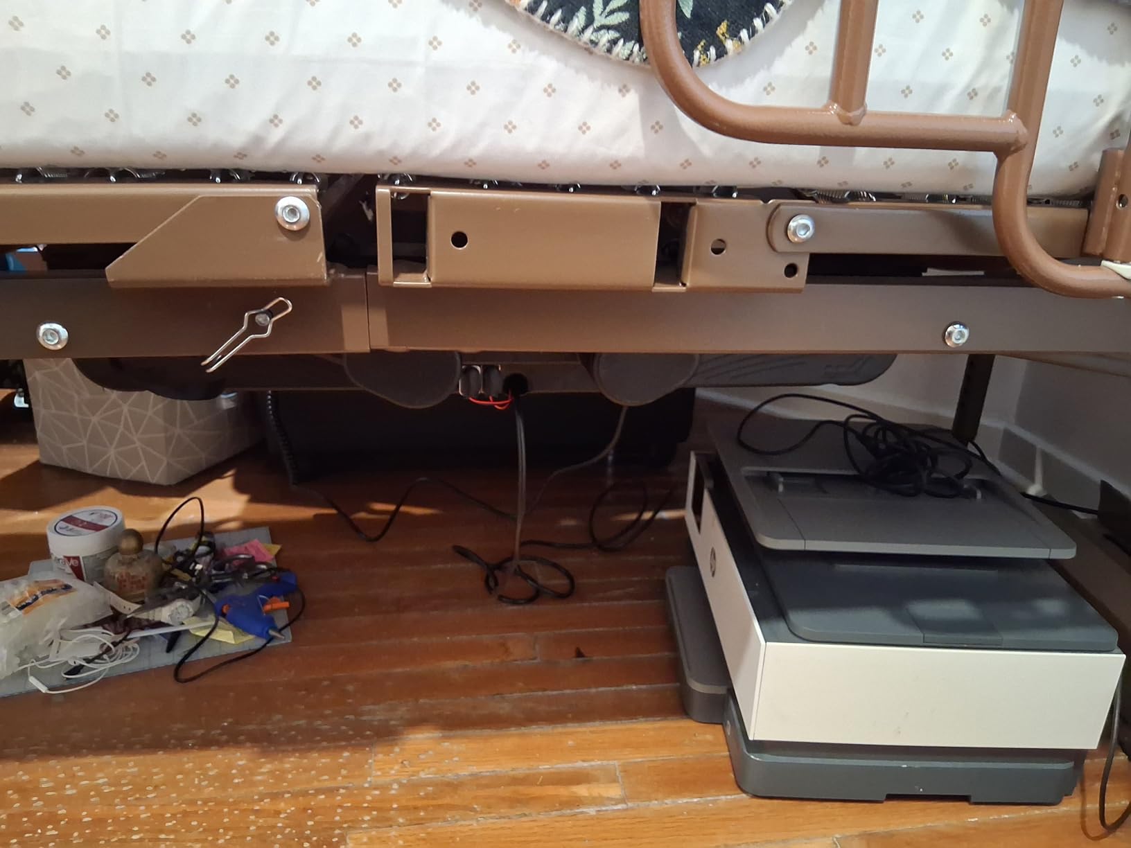 Electric Hospital Bed for Home Use - Includes Foam Mattress, Half Rails - Adjustabe Medical Bed Set customer photo 1