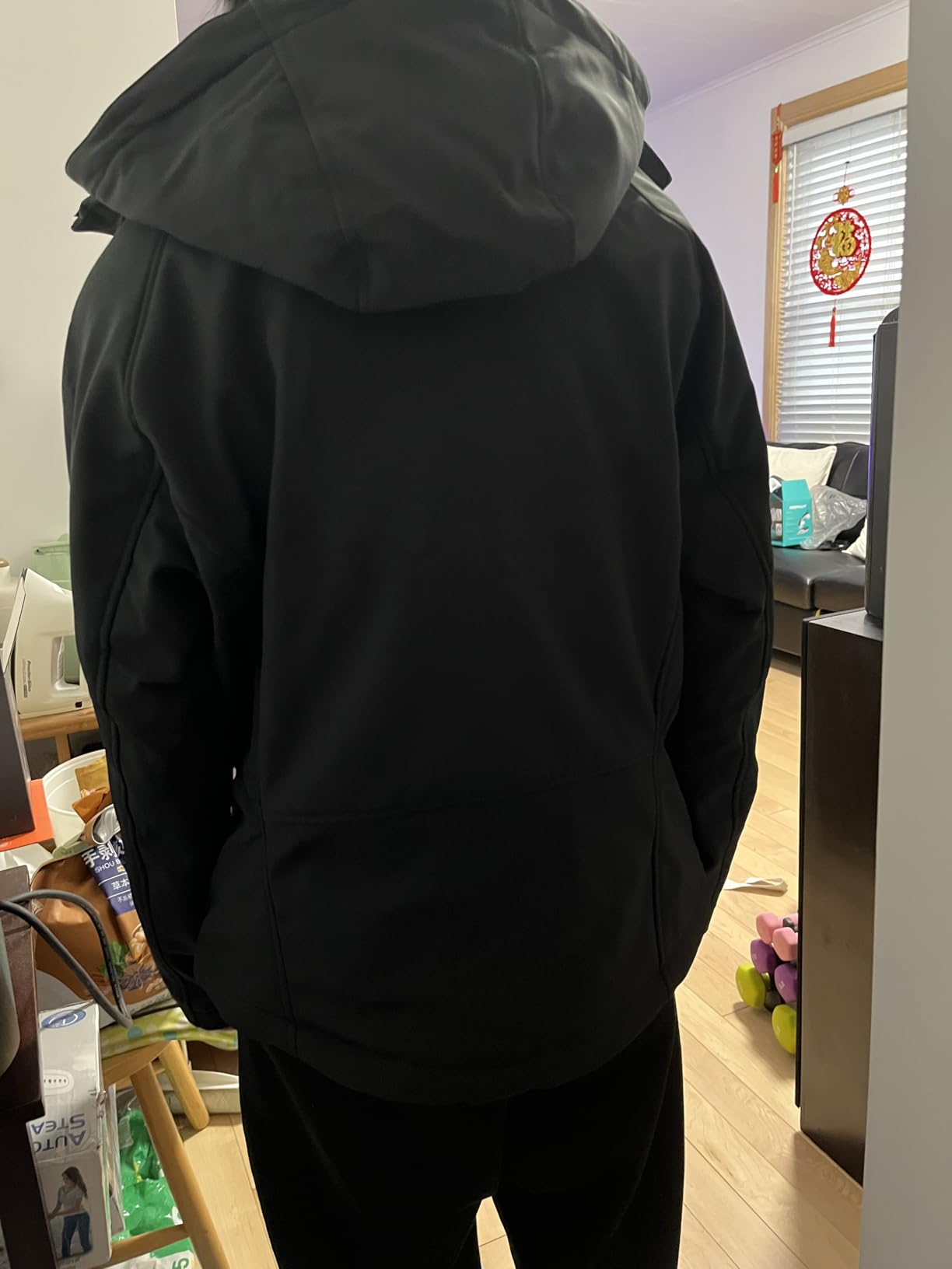 WASOTO Heated Jackets for Women 18400 mAh Battery Pack Water-Resistant Slim Fit with Detachable Hood Softshell Jackets customer photo 1