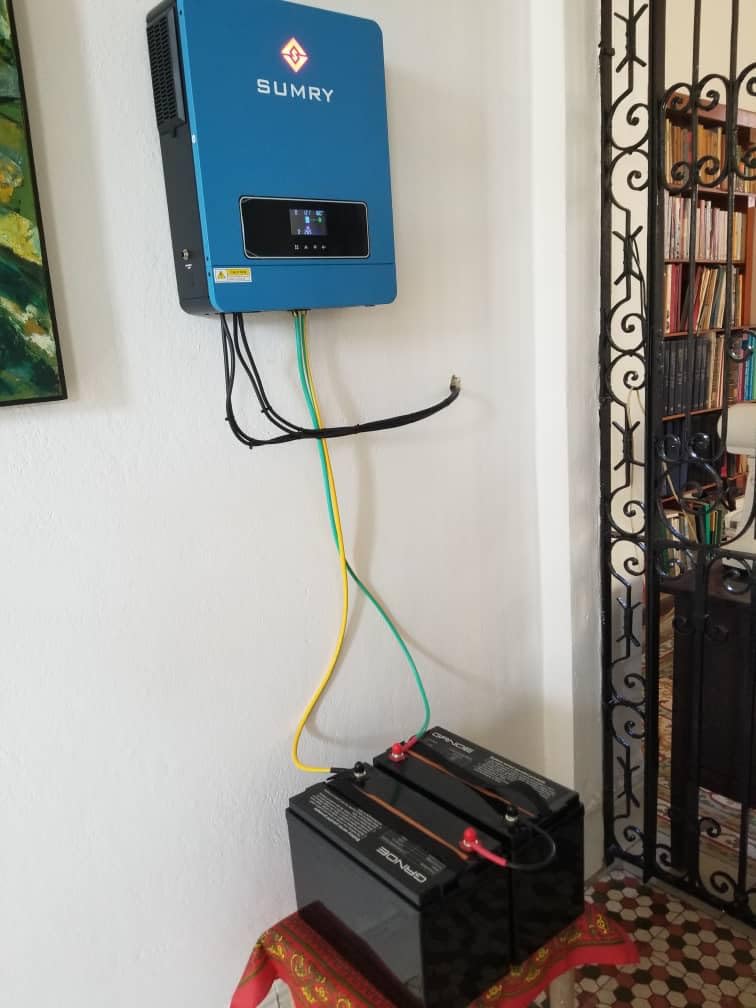 SUMRY Solar Inverter Charger, 3600W DC 24V to AC 110V Hybrid Voltage Converter with 120A MPPT Charge Controller, Pure Sine Wave Power for Battery-Less or AGM Lithium Battery Home Energy System customer photo 2