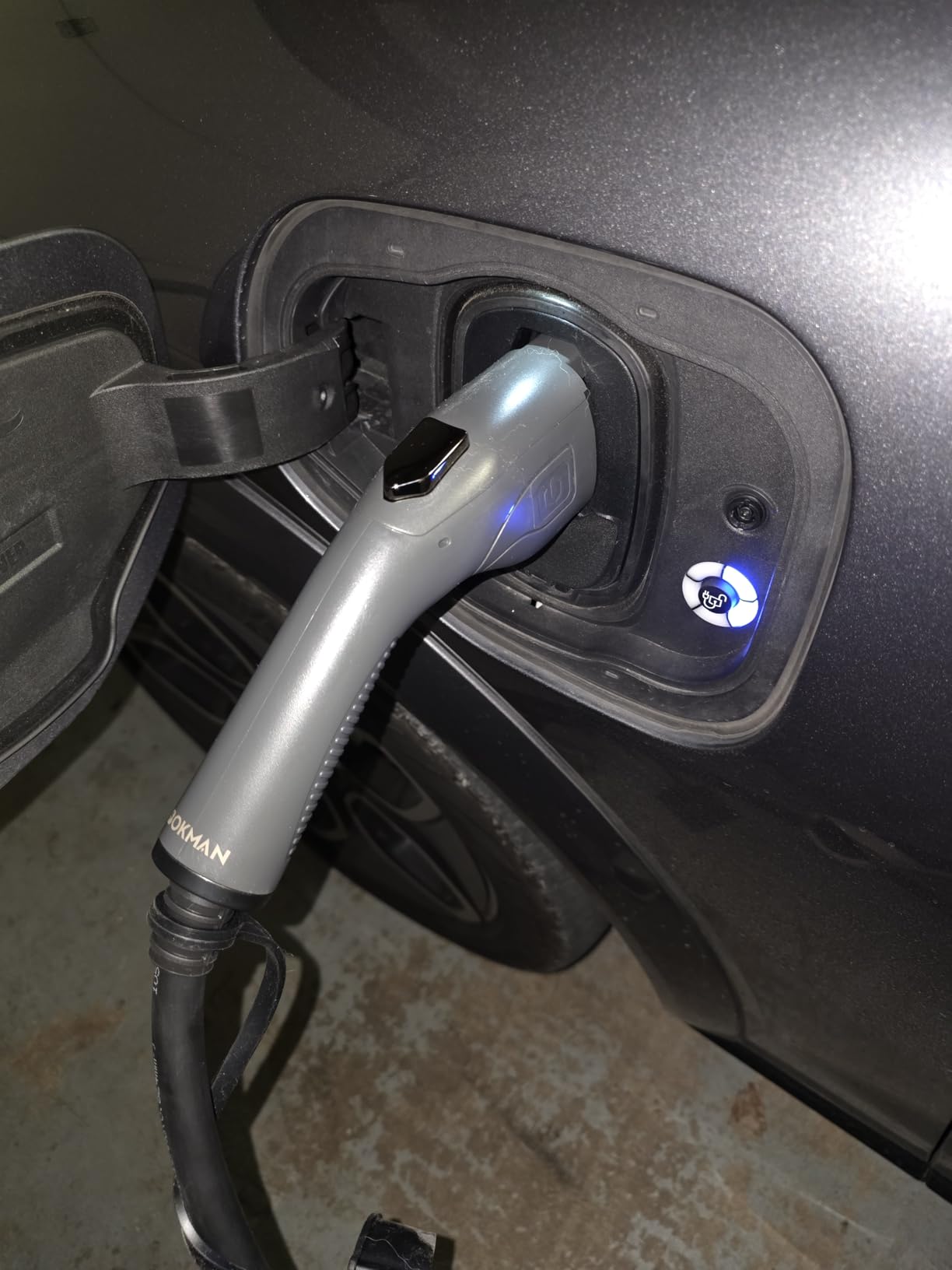 bokman Portable Level 2 & Level 1 EV Charger (240V, 32A), 20ft Cable and NEMA 14-50 Plug and NEMA 5-15 Adapter for Household Socket, Current Adjustable 6-32Amp (J1772 Connector) customer photo 1