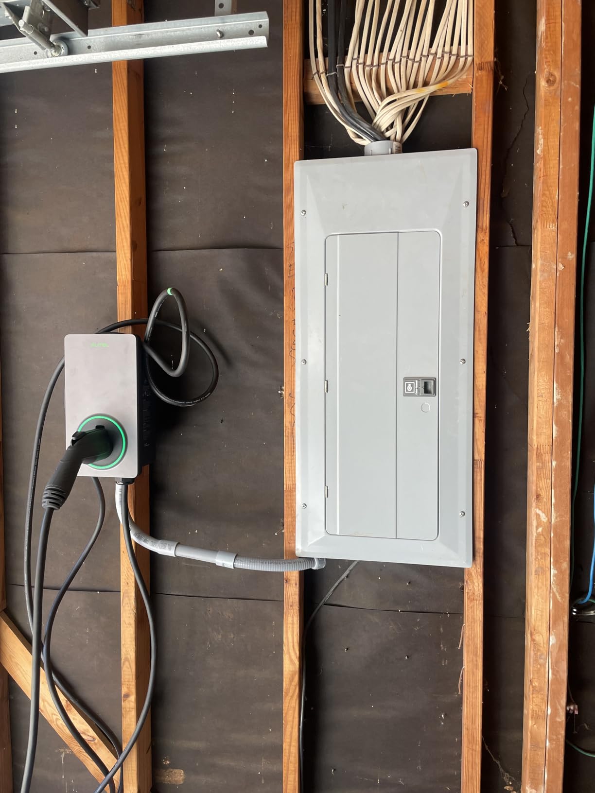 Autel Level 2 EV Charger up to 50Amp, Hardwired,240V, Indoor/Outdoor Fast Electric Vehicle Charging Station with Flexible 25-Foot Cable, Dark Gray-GEN 2 customer photo 1