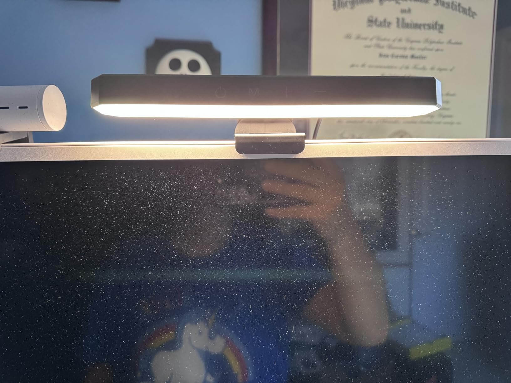 NEEWER Basics 6W Monitor Light Bar with Stand/Remote/Touch Control, Bi Color Dimmable LED Lamp for Home Office Desk Video Conference Lighting Computer Laptop Webcam Zoom Gaming Streaming customer photo 1