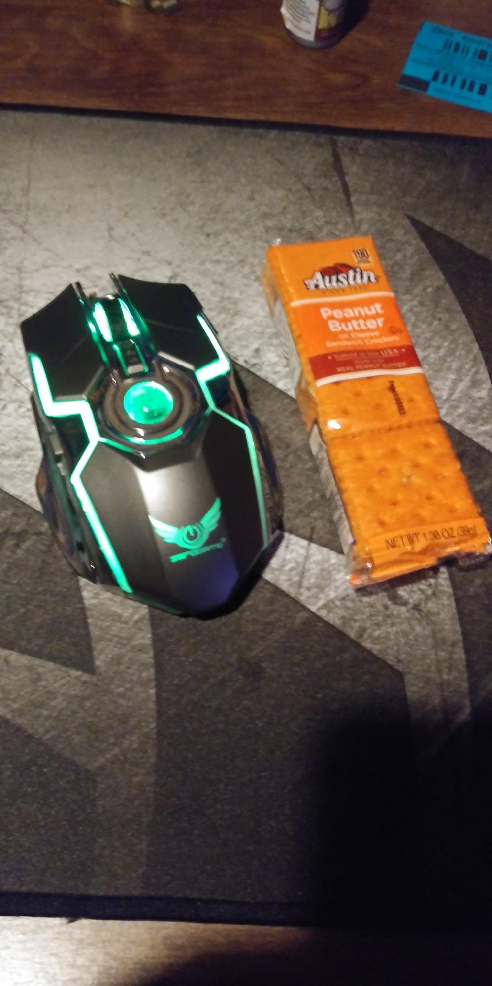 HXMJ Wireless Gaming Mice with Transparent Crystal Shell, Tri-Modes (USB Wired+2.4G Wireless+Bluetooth), Silent Click, RGB Backlit customer photo 2