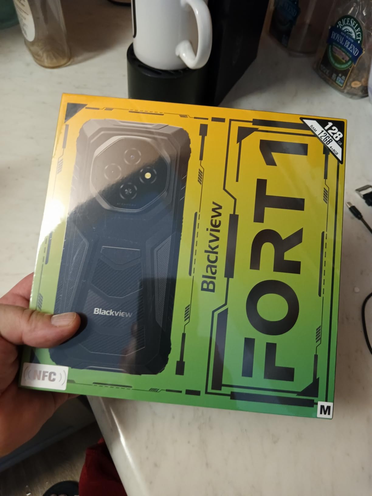 Blackview Fort 1 Rugged Phone Android 15,10000mAh Battery 12GB+128GB 2TB Expand Rugged Smartphone Unlocked, Gemini AI 6.56 Inch 90Hz, 4G T-Mobile Dual SIM IP69K Waterproof, Fingerprint/NFC/OTG/GPS customer photo 2