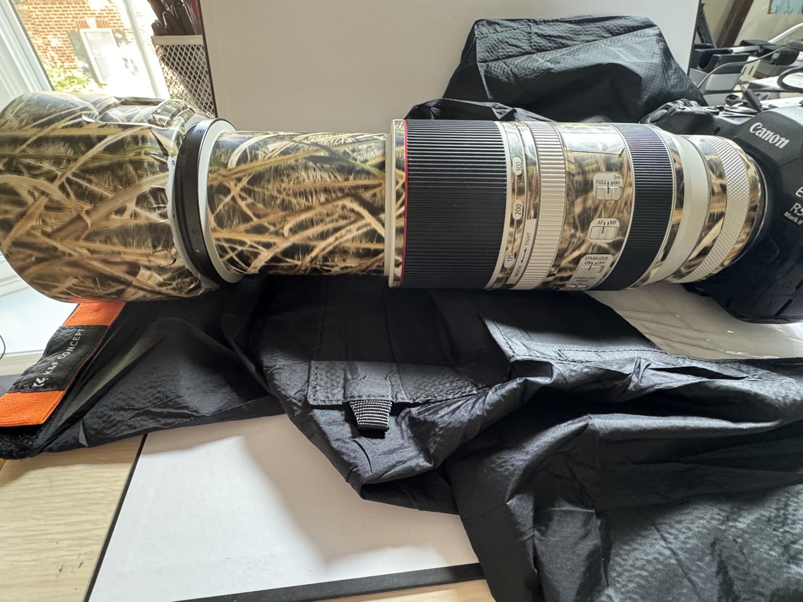 K&F CONCEPT Professional Camera Rain Cover, Waterproof Raincoat for DSLR Cameras and Lenses, Photography Camera Protector Accessories customer photo 2