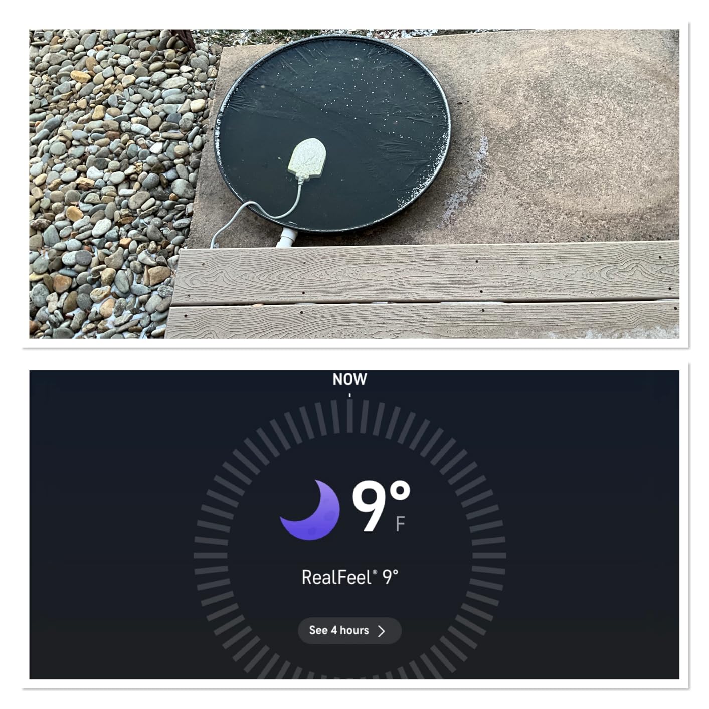 100W Bird Bath Heater, Birdbath Heaters for Outdoor Bird Bath Water Heater in Winter Submersible Thermostat Control, Heated Bird Bath Deicer for Outside Bird Chicken Poultry Livestock (Black) customer photo 1