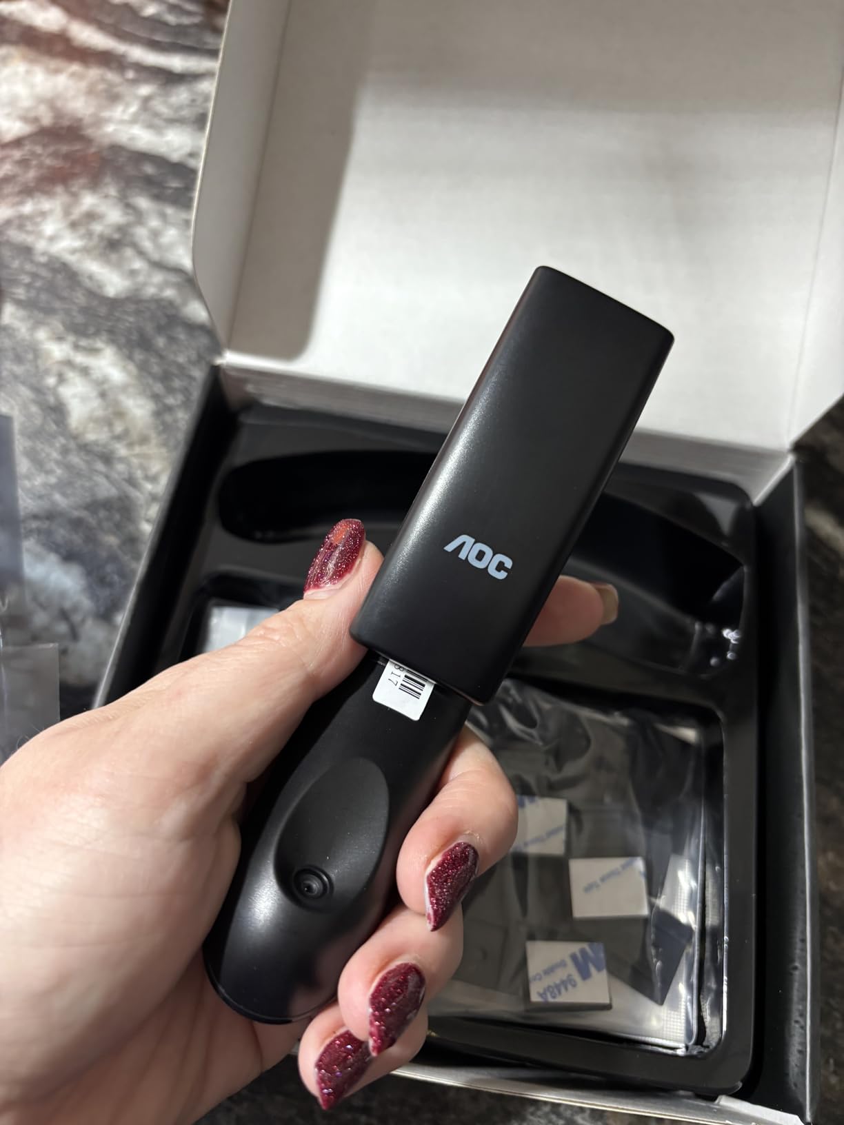 AOC TV LED Backlight, TV Lights That Change with TVs for 55-65 inch Screen, RGB Strip Lighting with Sensor, Syncs Behind The Monitor, Smart App Control, Movie Game Music & DIY Mode, 14.8FT customer photo 1