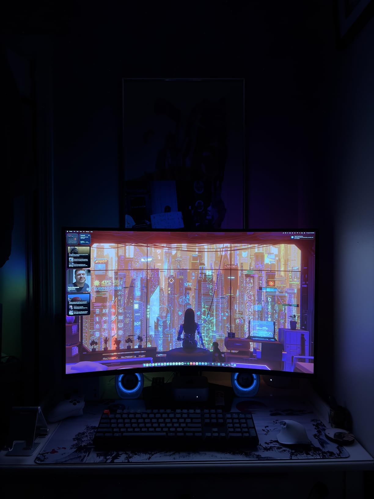 Samsung 37-inch Odyssey G7 (G75F) 4K UHD Resolution, 165Hz, Curved Gaming Monitor, 1ms Response Time, VESA DisplayHDR 600, AMD FreeSync Premium Pro customer photo 2