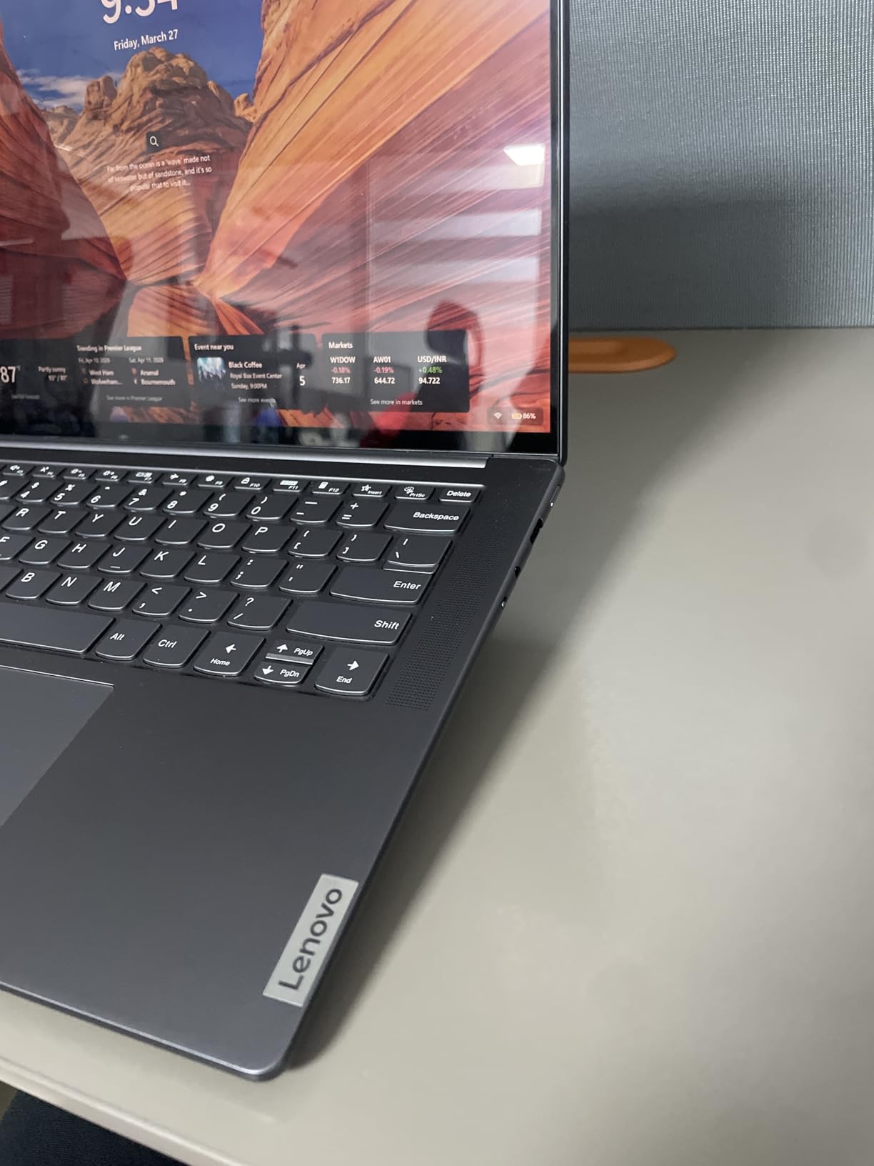 Spigen Slim Fold Portable Laptop Stand Keyboard Riser Foldable Ergonomic Angle Lift Anti-Slip Compatible with MacBook Neo, MacBook Air, MacBook Pro 11