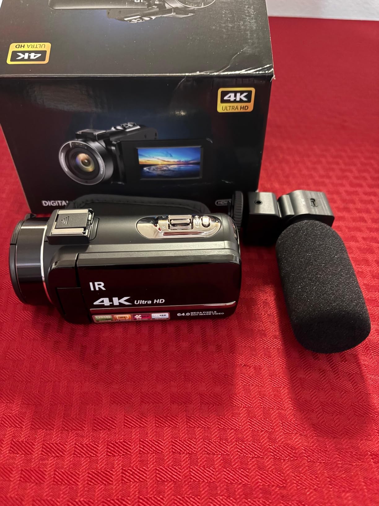 4K Video Camera Camcorder 64MP Vlogging Camera for YouTube 3.0