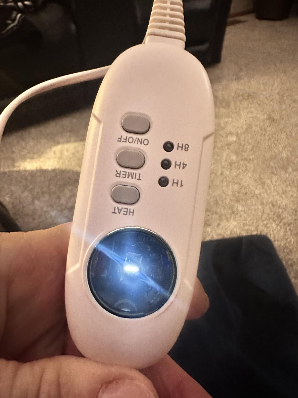 Double Sided Electric Foot Warmer with 9 Heat Settings & 3 Timer(1-4-8H); Foot Warmers for feet with Fast Heating & Auto Shut Off; Ultra-Soft Machine Washable Plush; Portable for Office, Home (Grey) customer photo 1