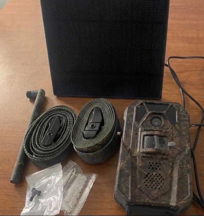 MagicEagle Trail Camera 4G Cellular Trail Cameras 2K Audible Video 0.3s Trigger No-Glow IR Night Vision IP66 Hunting Essentials with 32GB Memory Card 13,000 mAh Battery Solar Panel Anti-Theft Tech customer photo 2